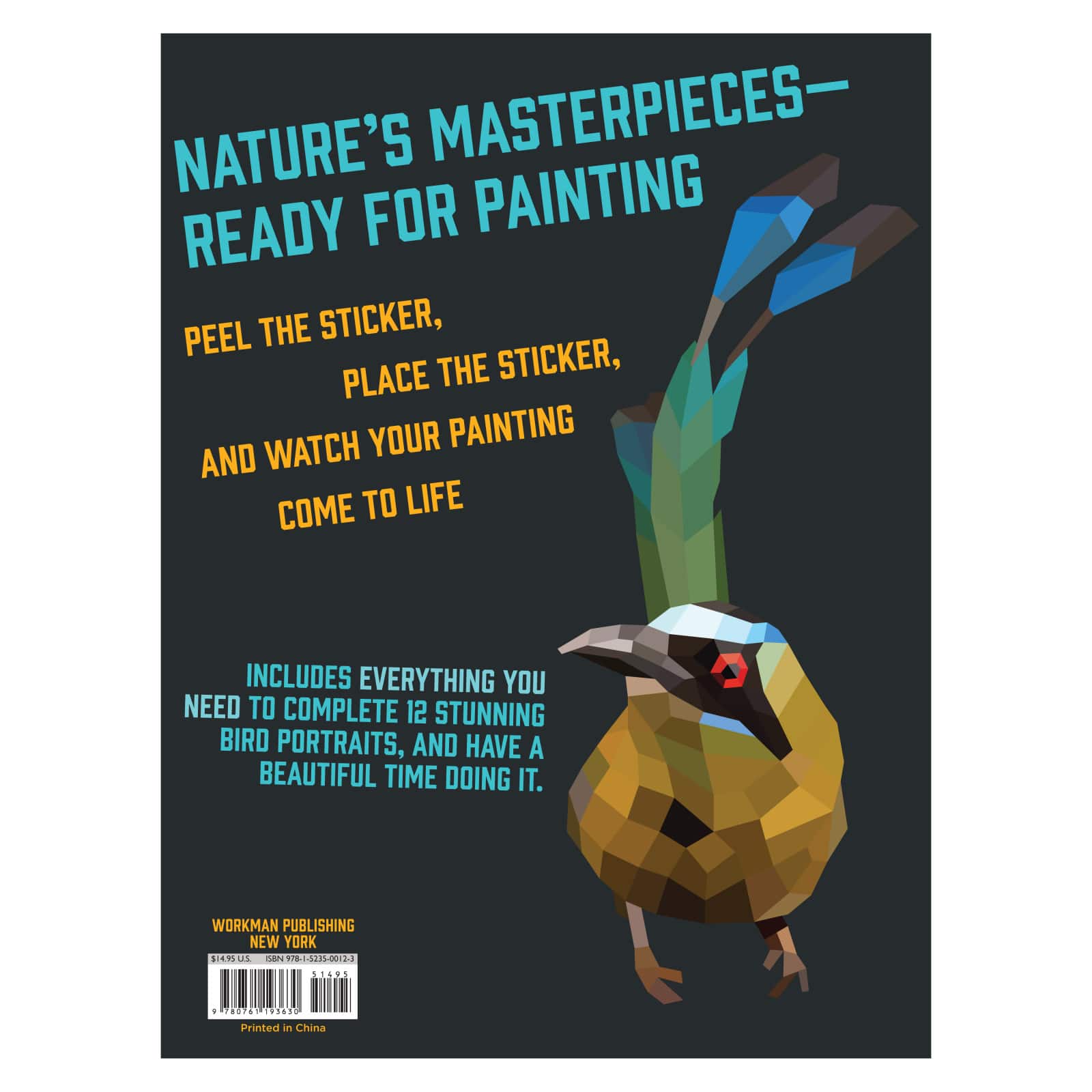 Workman Publishing Birds Paint by Sticker&#x2122; Book
