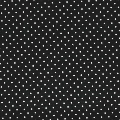 Fabric Traditions Black & White Pin Dot Cotton Fabric image