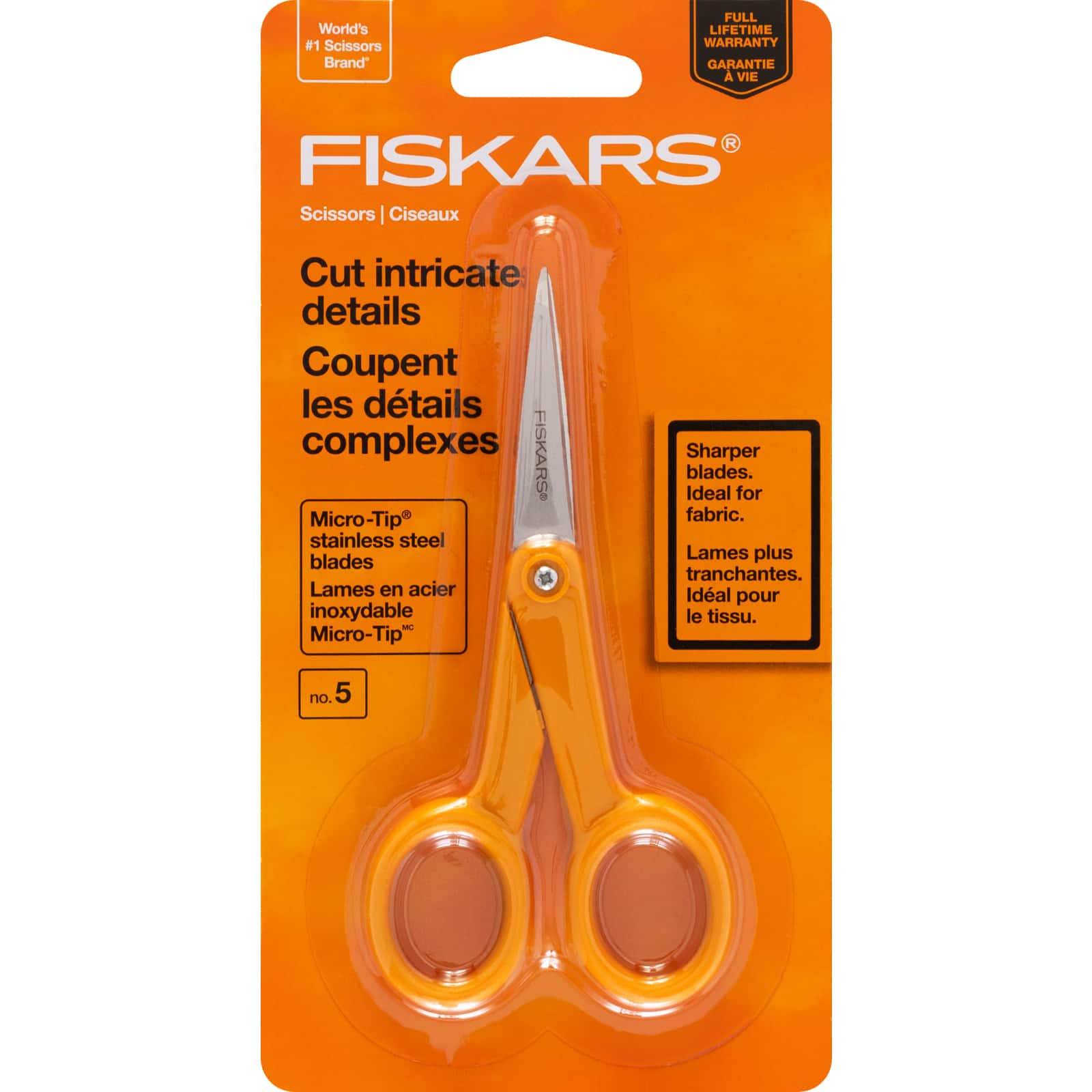 6 Pack: Fiskars&#xAE; Premier No.5 Micro-Tip&#xAE; Scissors