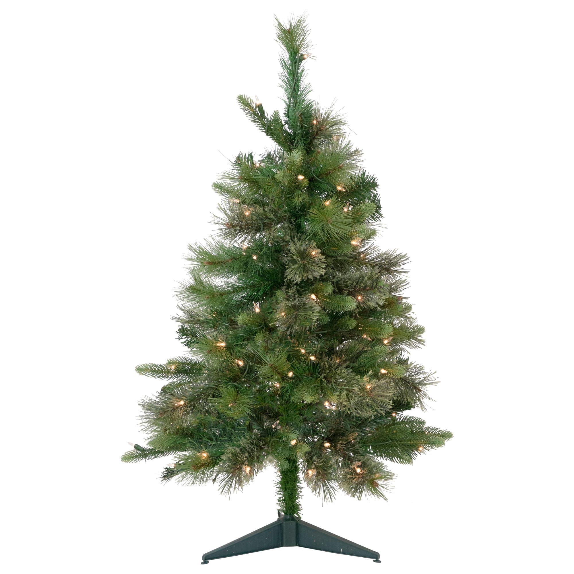 3ft. Pre-Lit Kingston Cashmere Pine Full Artificial Christmas Tree, Clear Lights