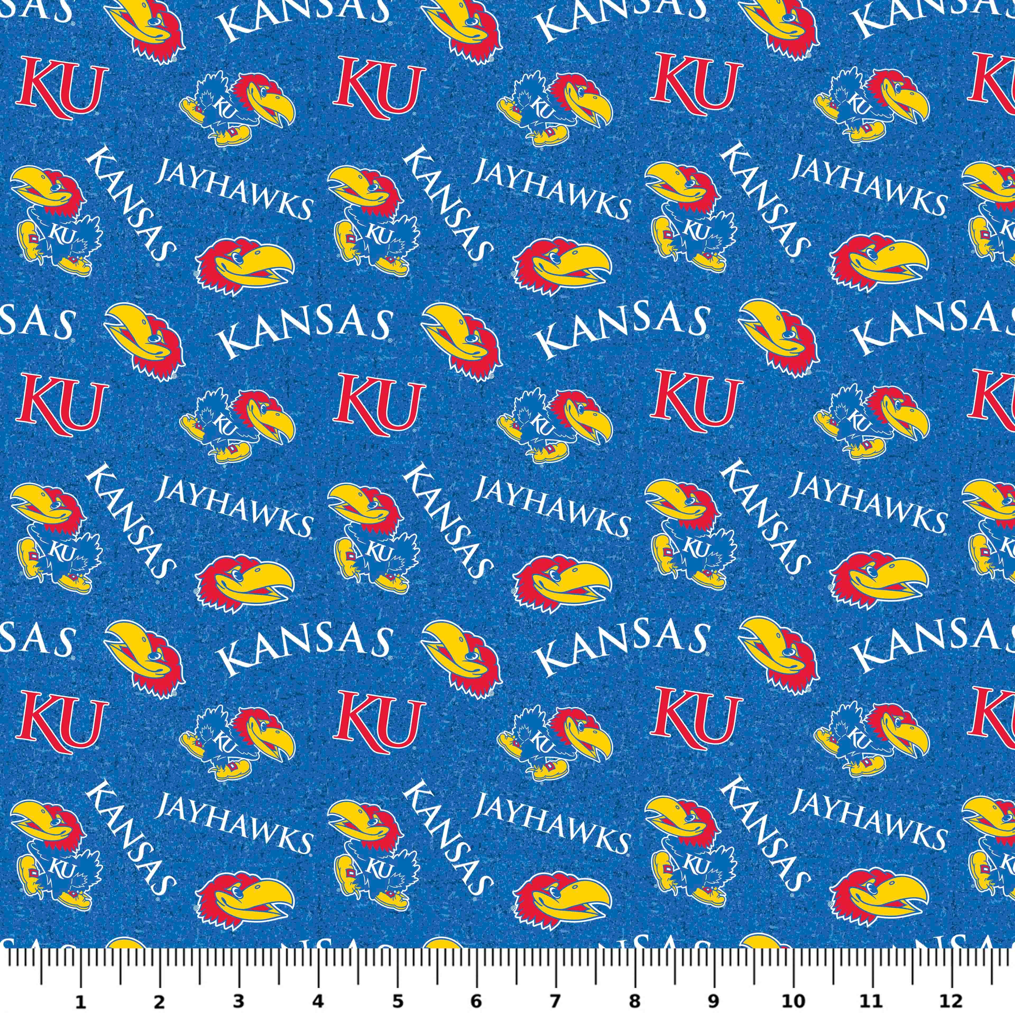 NCAA University of Kansas Jayhawks Cotton Fabric