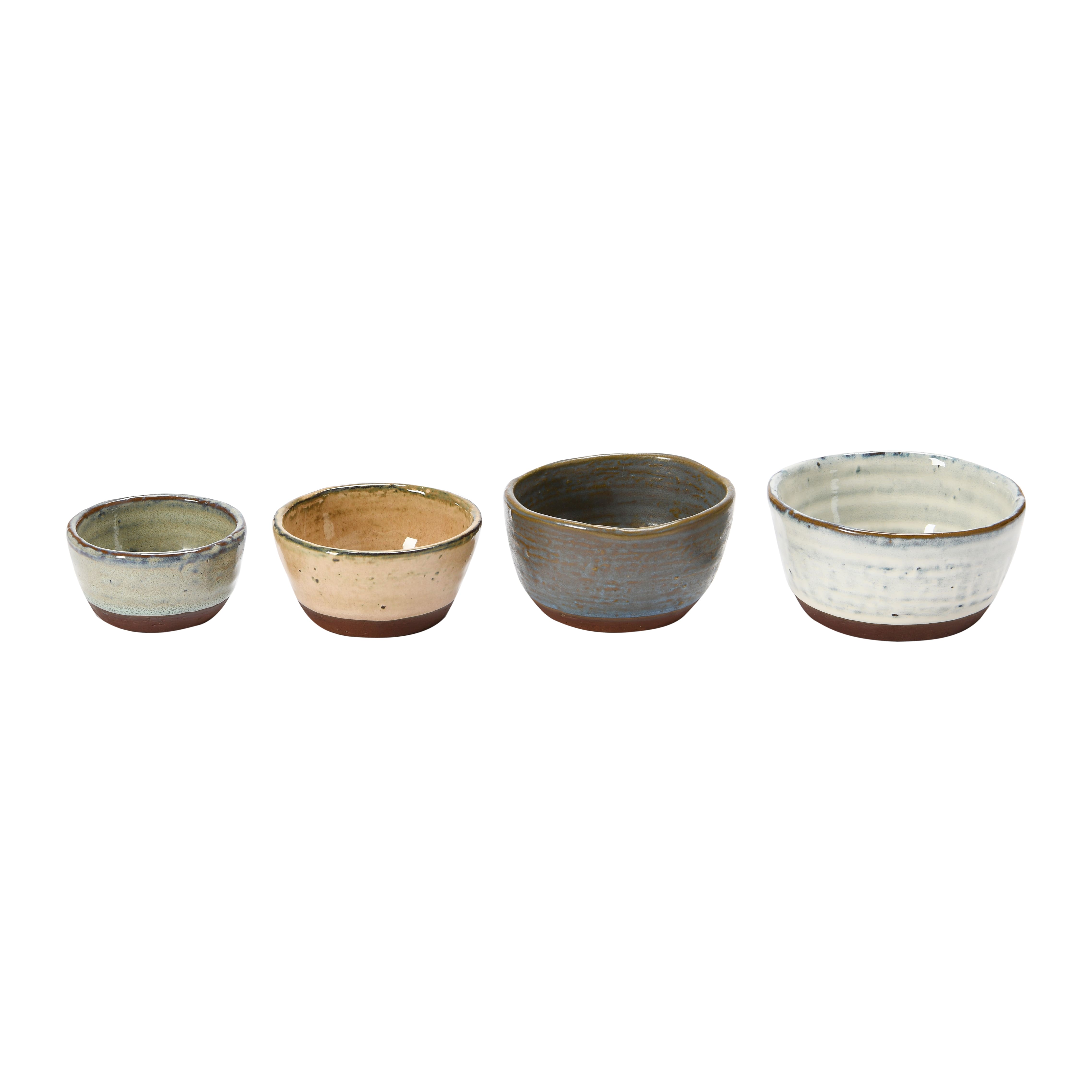 Stoneware Bowls with Reactive Glaze Finish, 4ct.