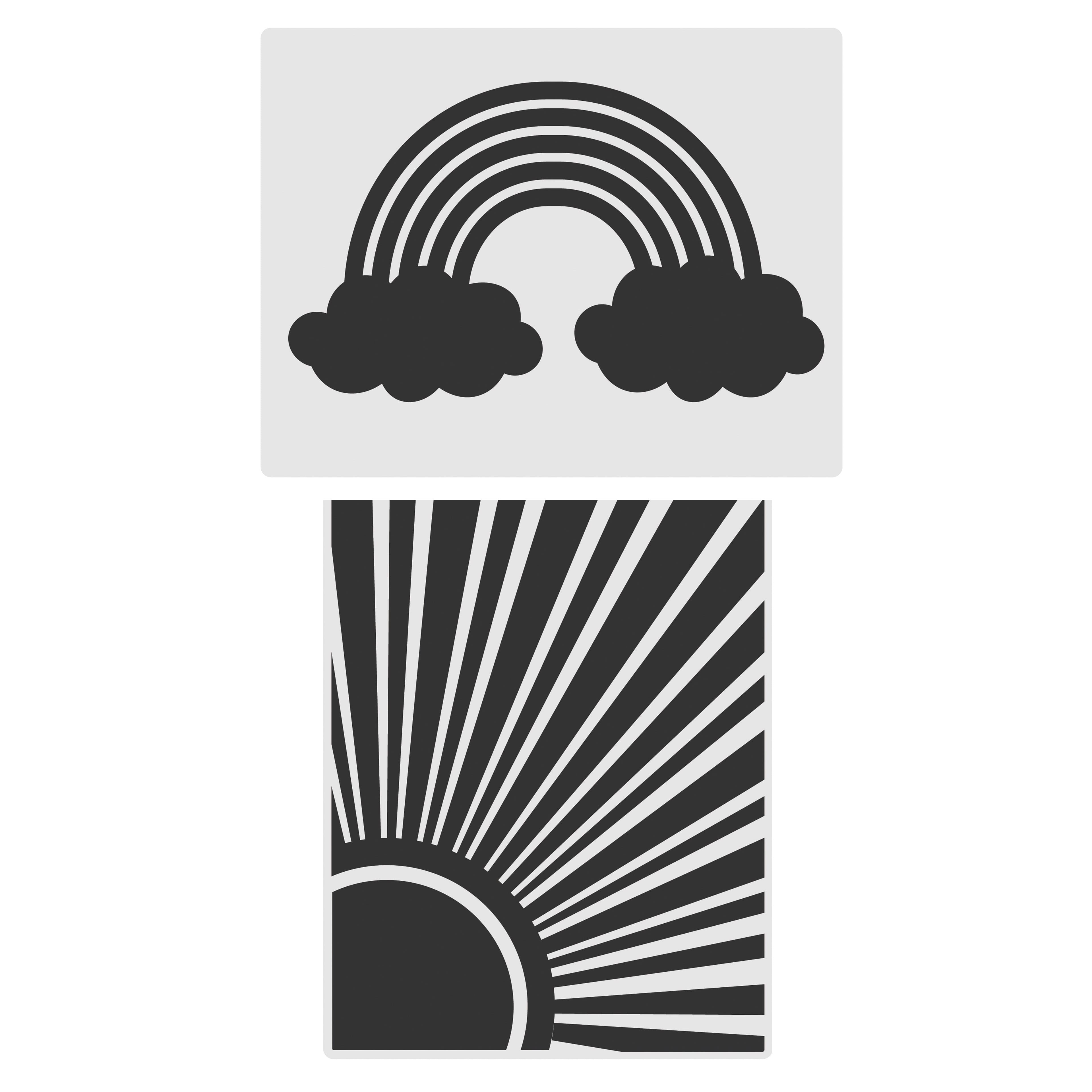 Sun &#x26; Rainbow Embossing Folders Set by Recollections&#x2122;