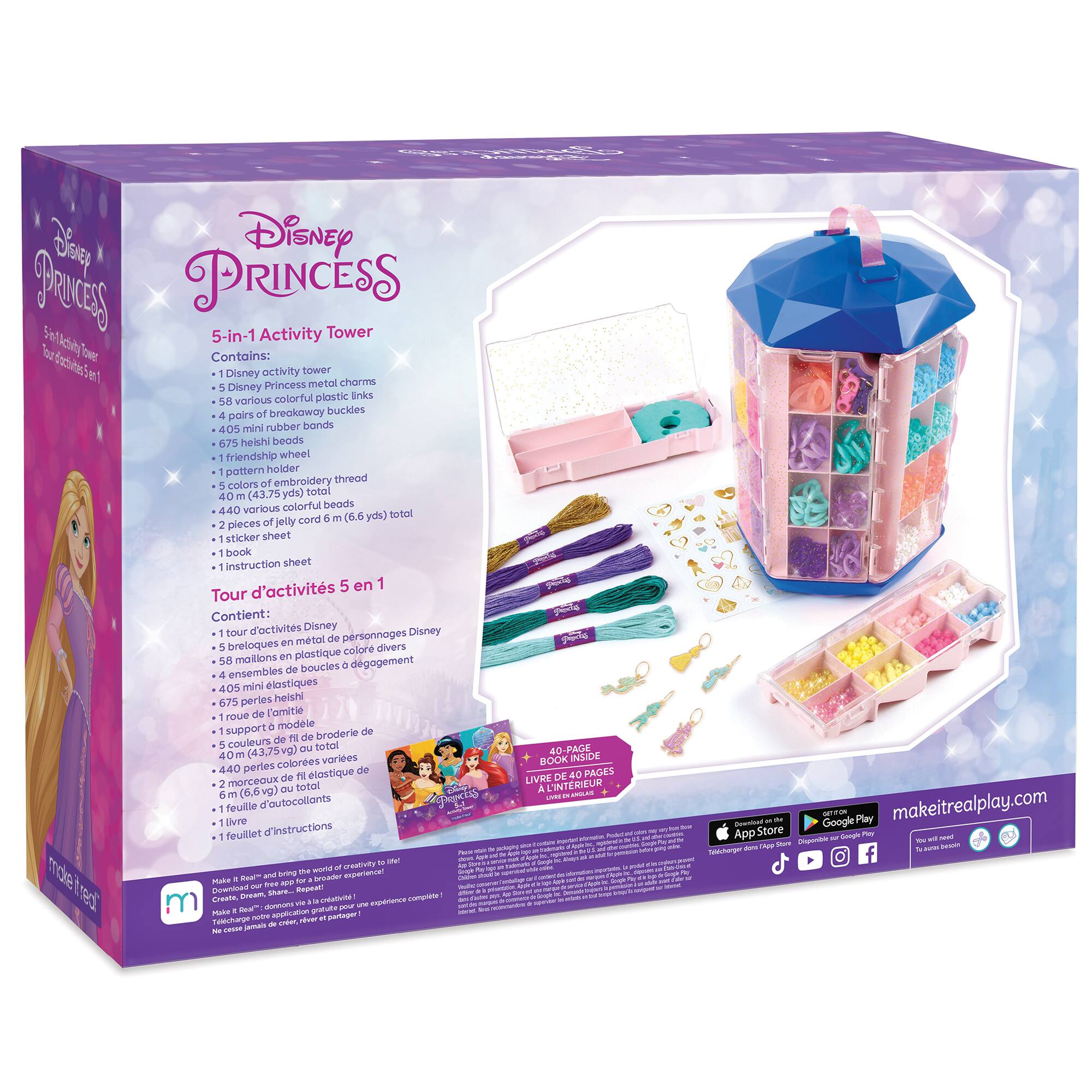 Make It Real&#x2122; Disney&#xAE; Princess 5-in-1 Activity Tower Kit