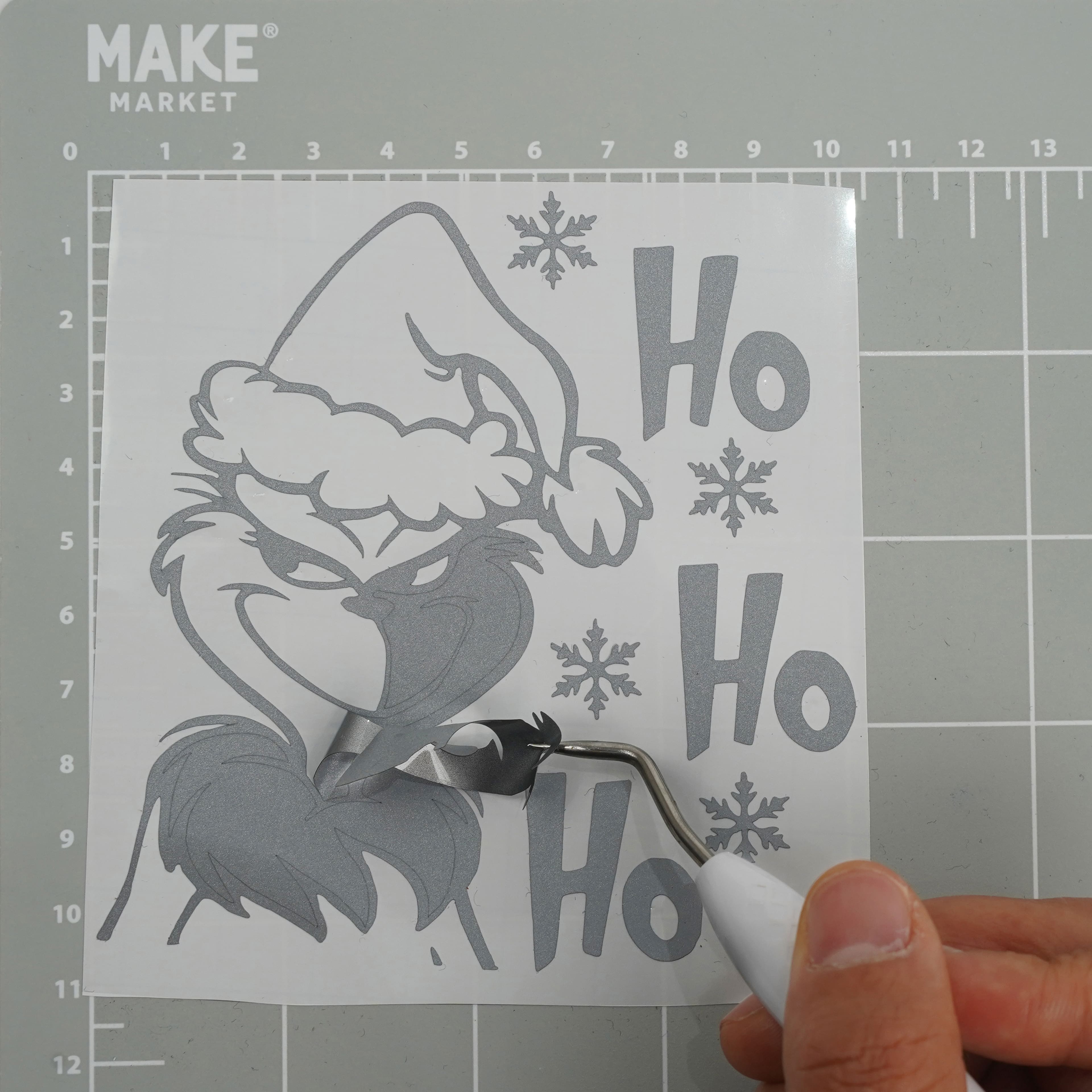 12 Pack: Reflective Silver Permanent Vinyl by Make Market®