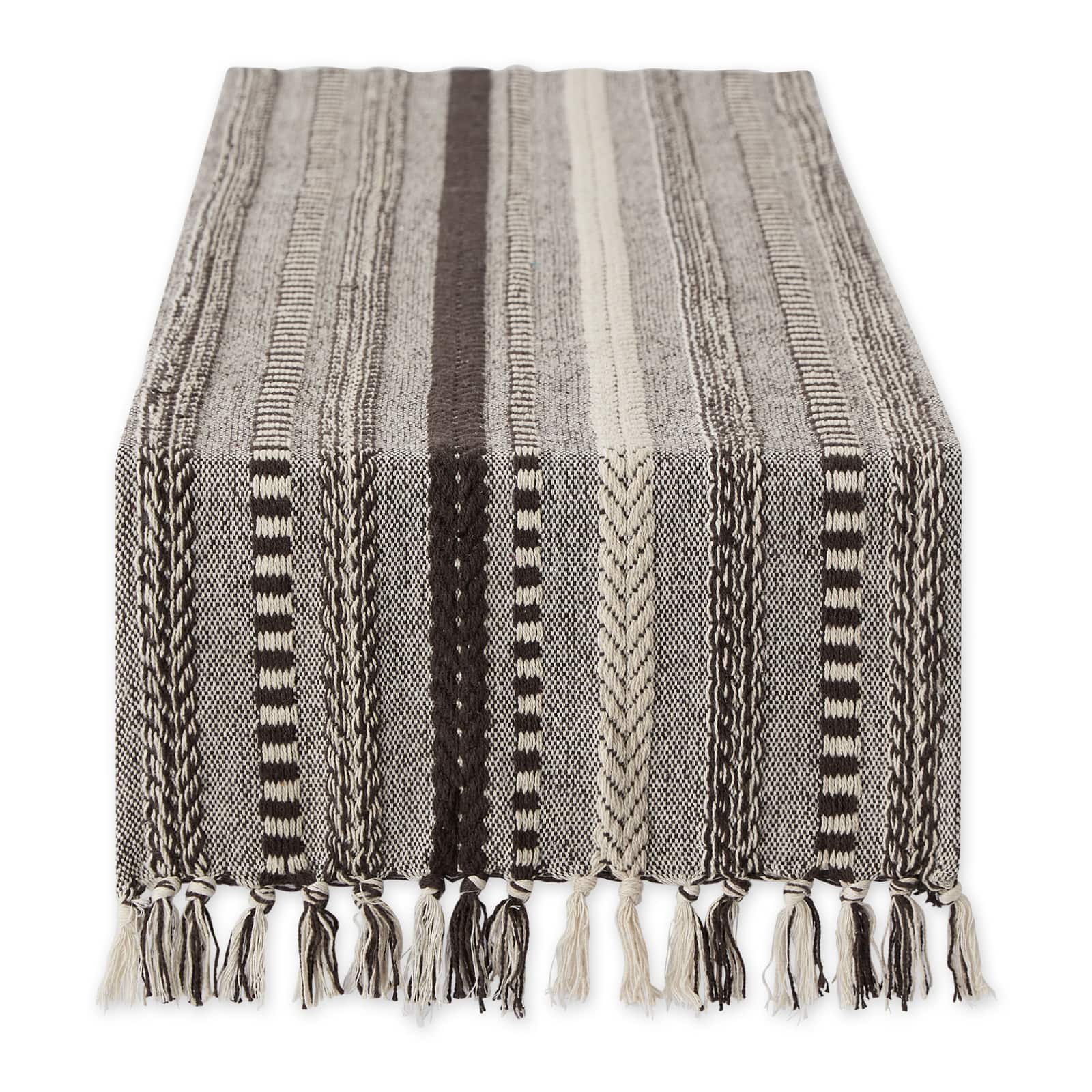 DII&#xAE; 72&#x22; Braided Stripe Table Runner