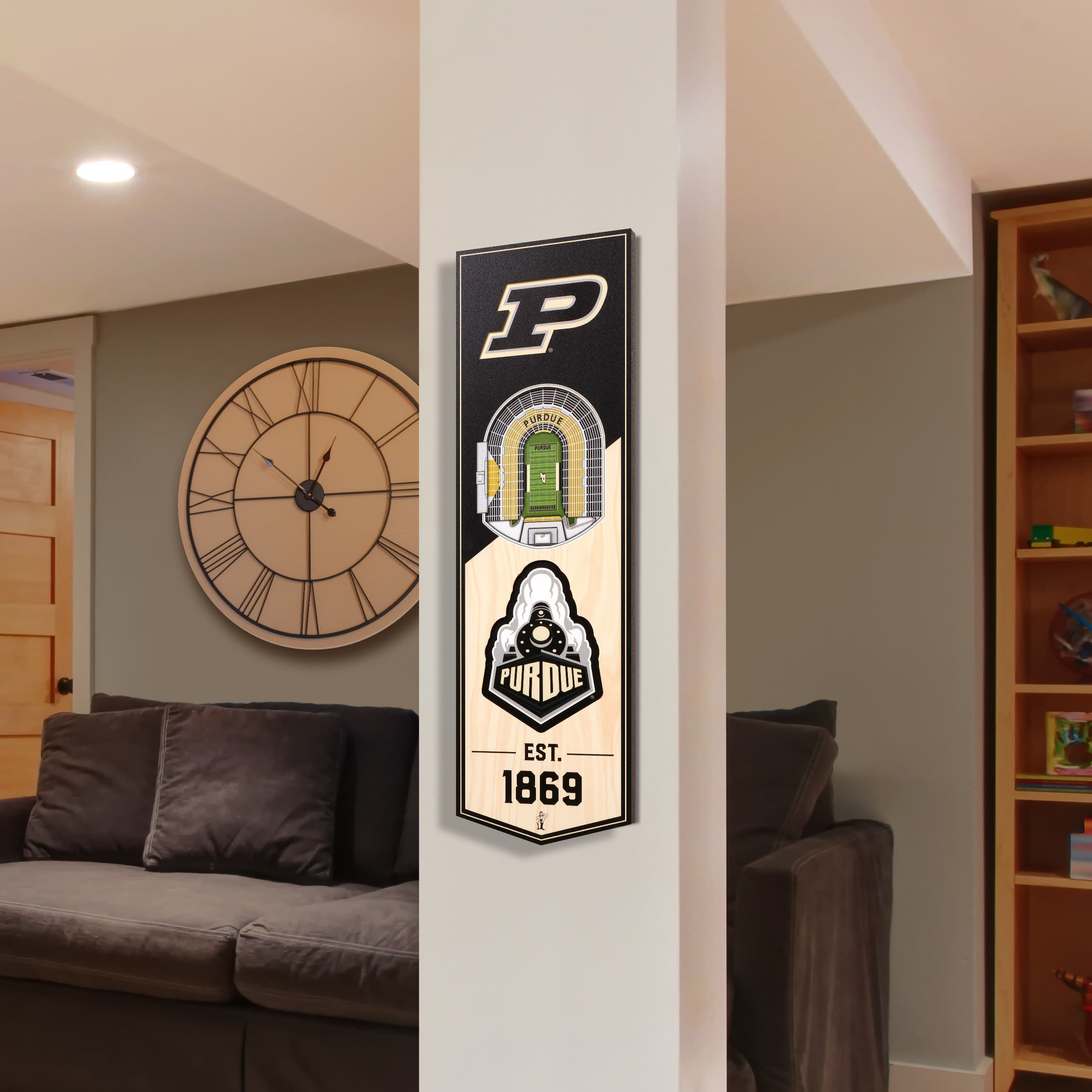 NCAA 6&#x22; x 19&#x22; StadiumView 3D Banner