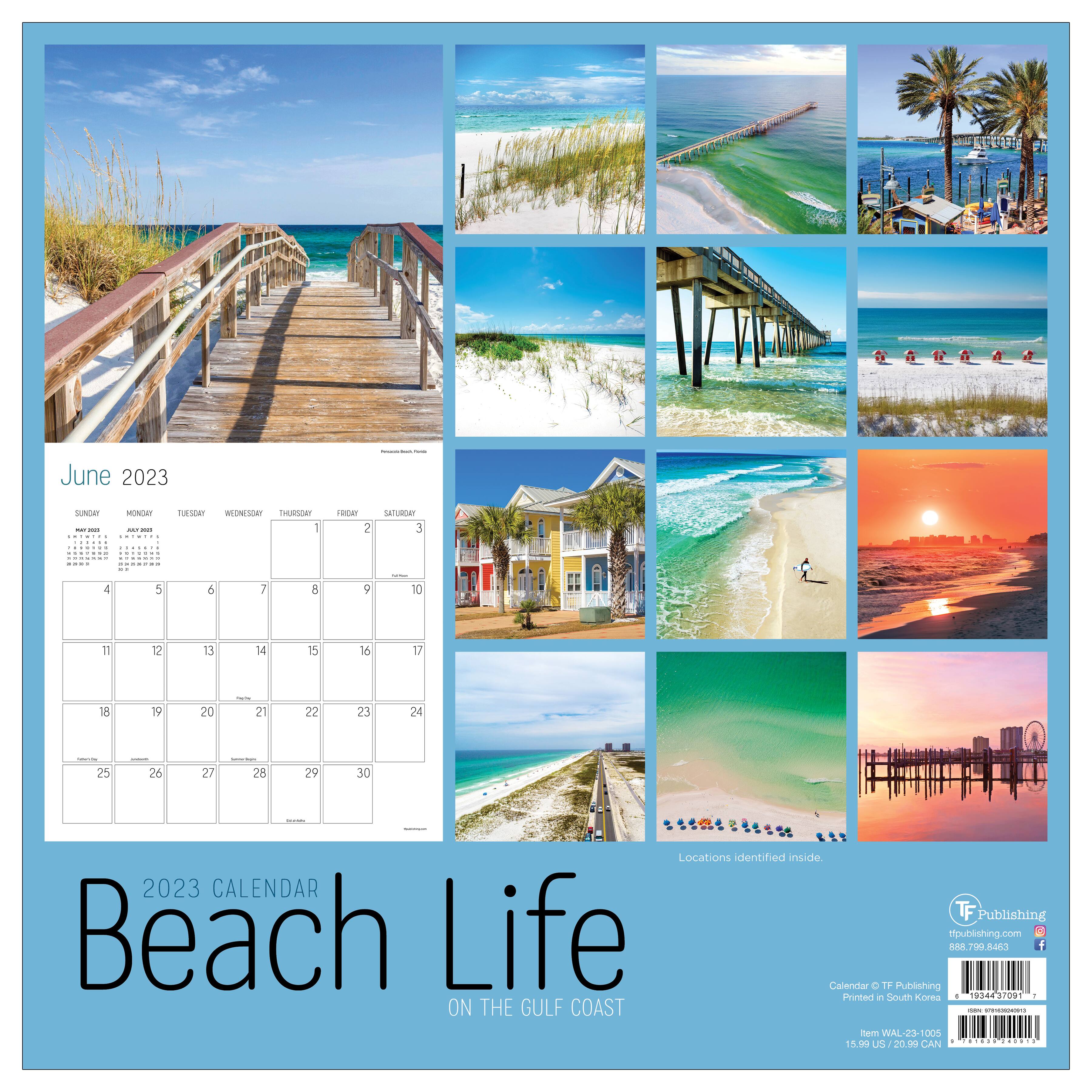 2023 Beach Life Gulf Coast Wall Calendar Michaels