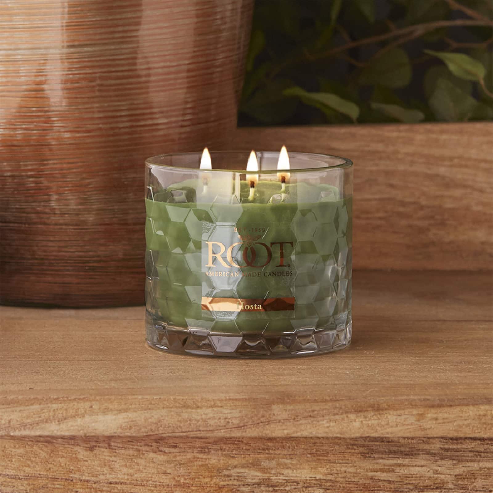 Root Candles Signature 3-Wick Honeycomb Beeswax Blend Jar Candle