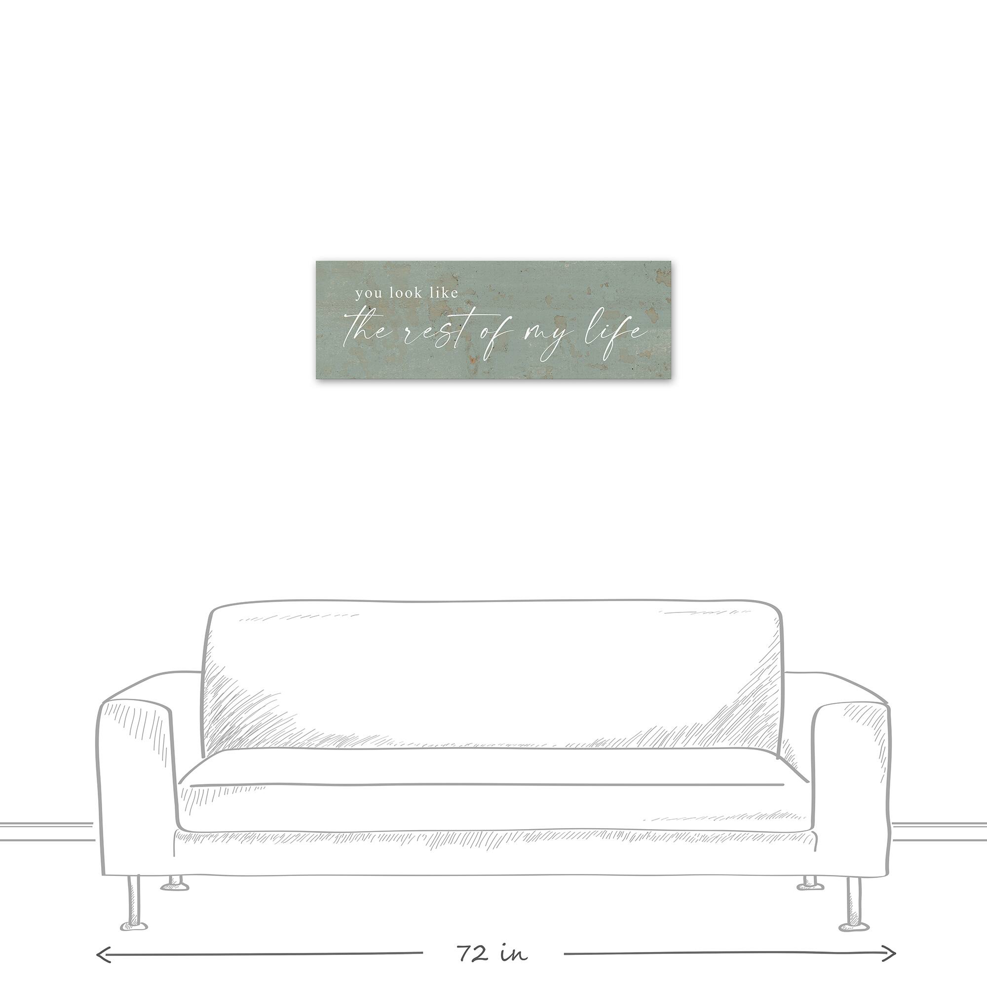 Rest Of My Life 36" x 12" Canvas Wall Art