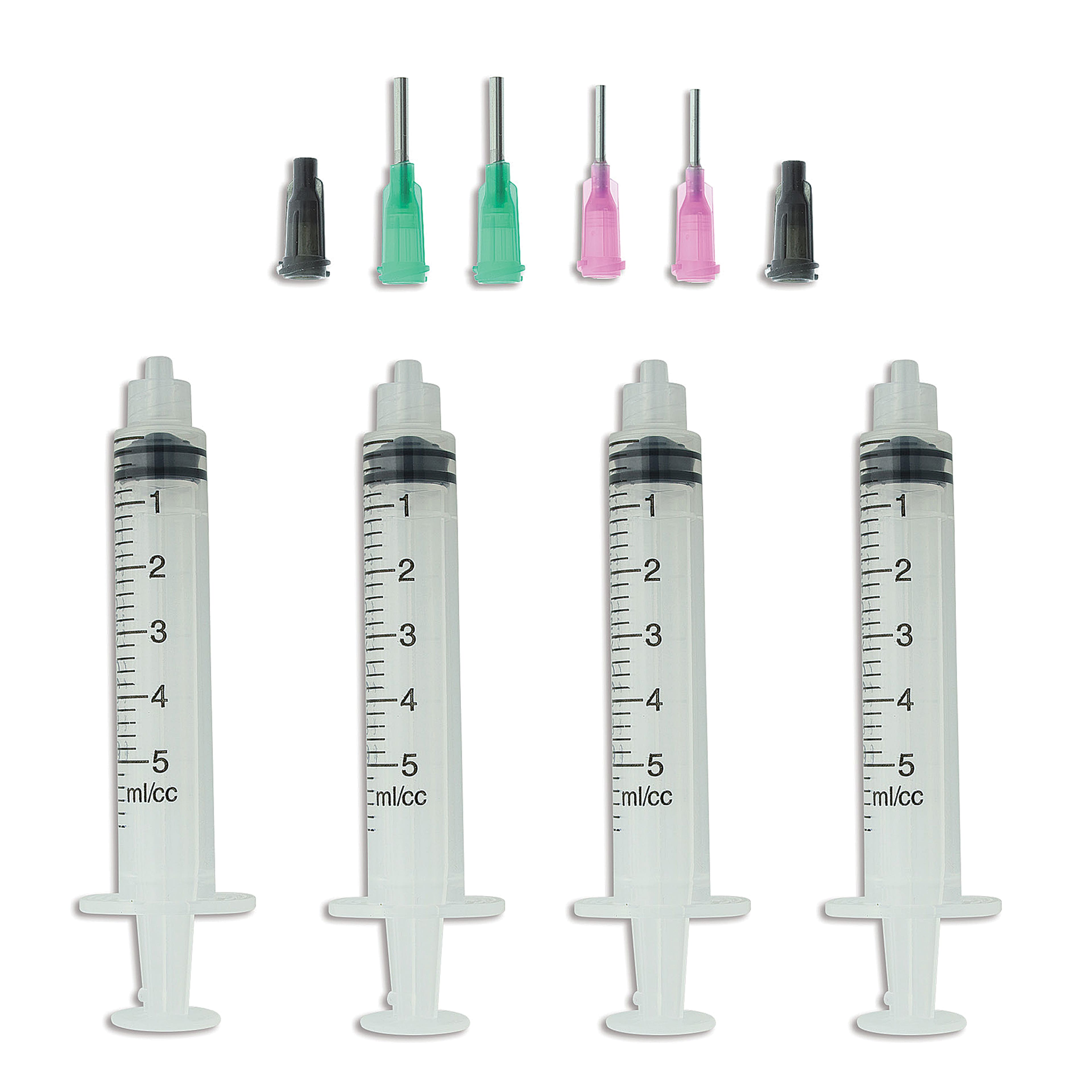 Clear Polypropylene Syringe Cap, 100/bag