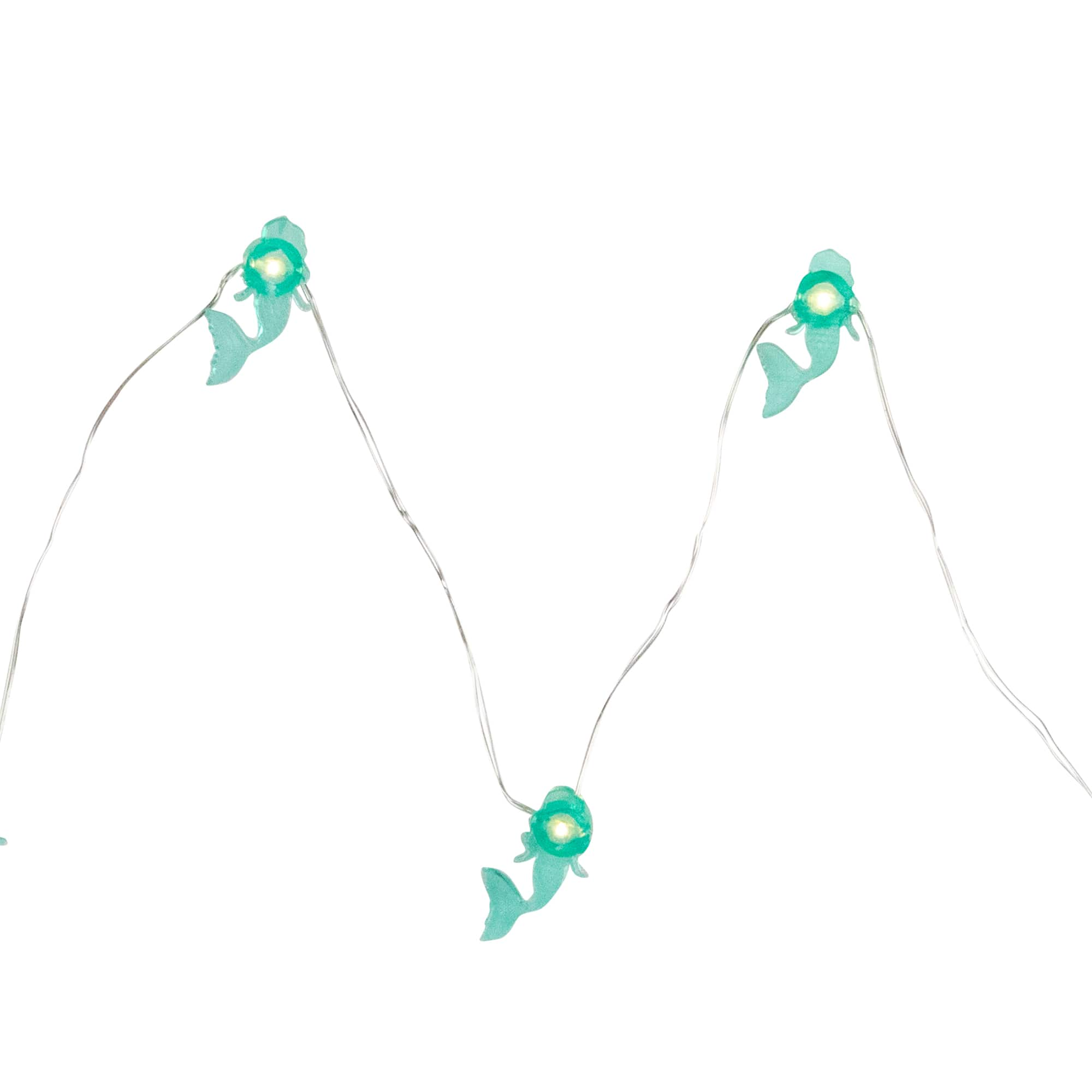 10ct. LED Teal Mermaid Fairy Lights Set