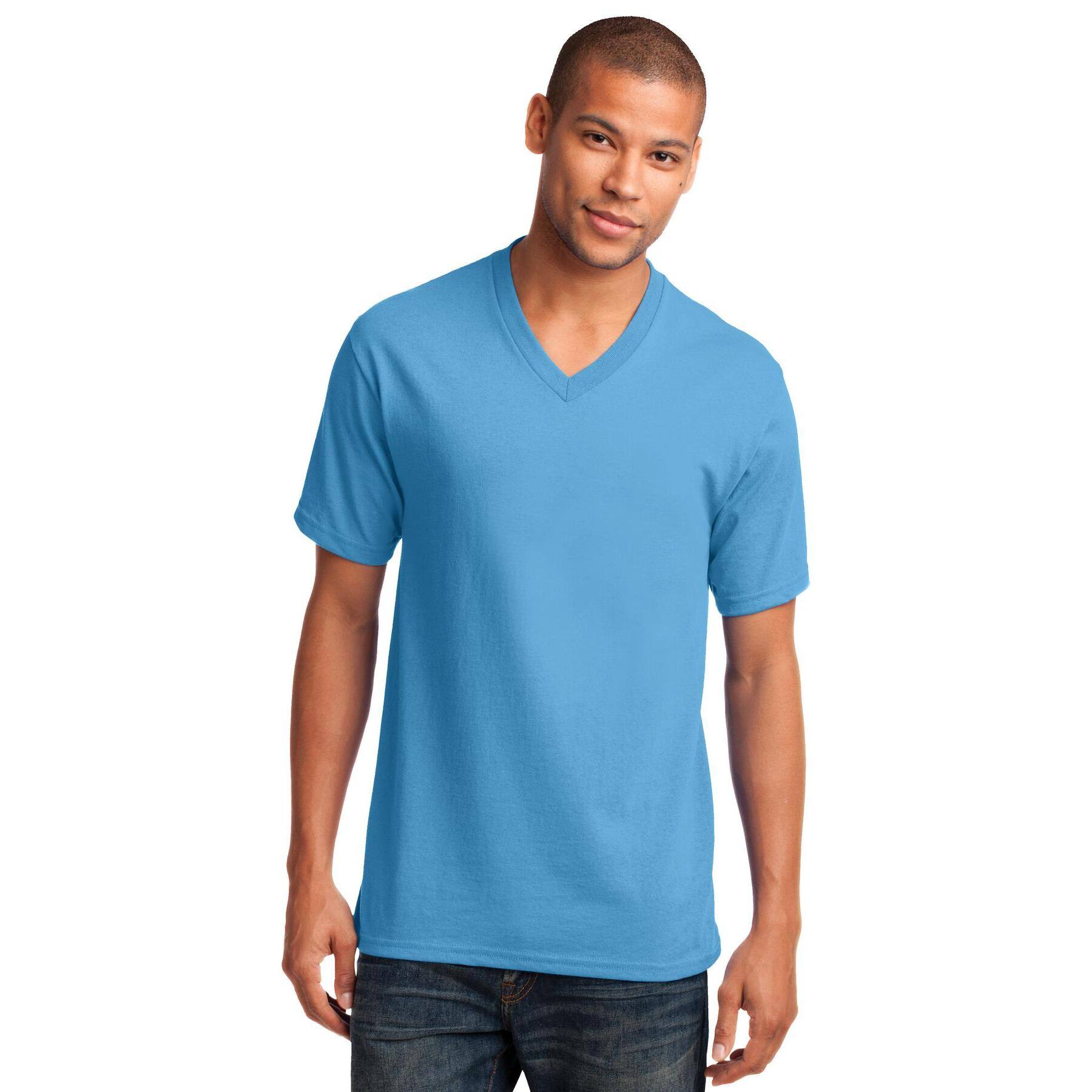 Port & Company® Men's Core Cotton V-Neck T-Shirt