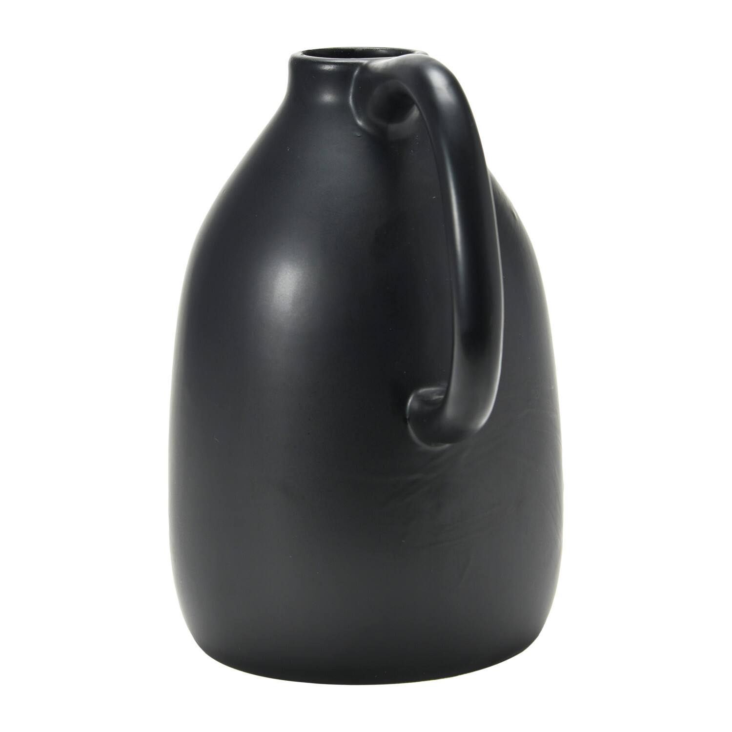 Hello Honey® 8" Matte Black Dolomite Vase