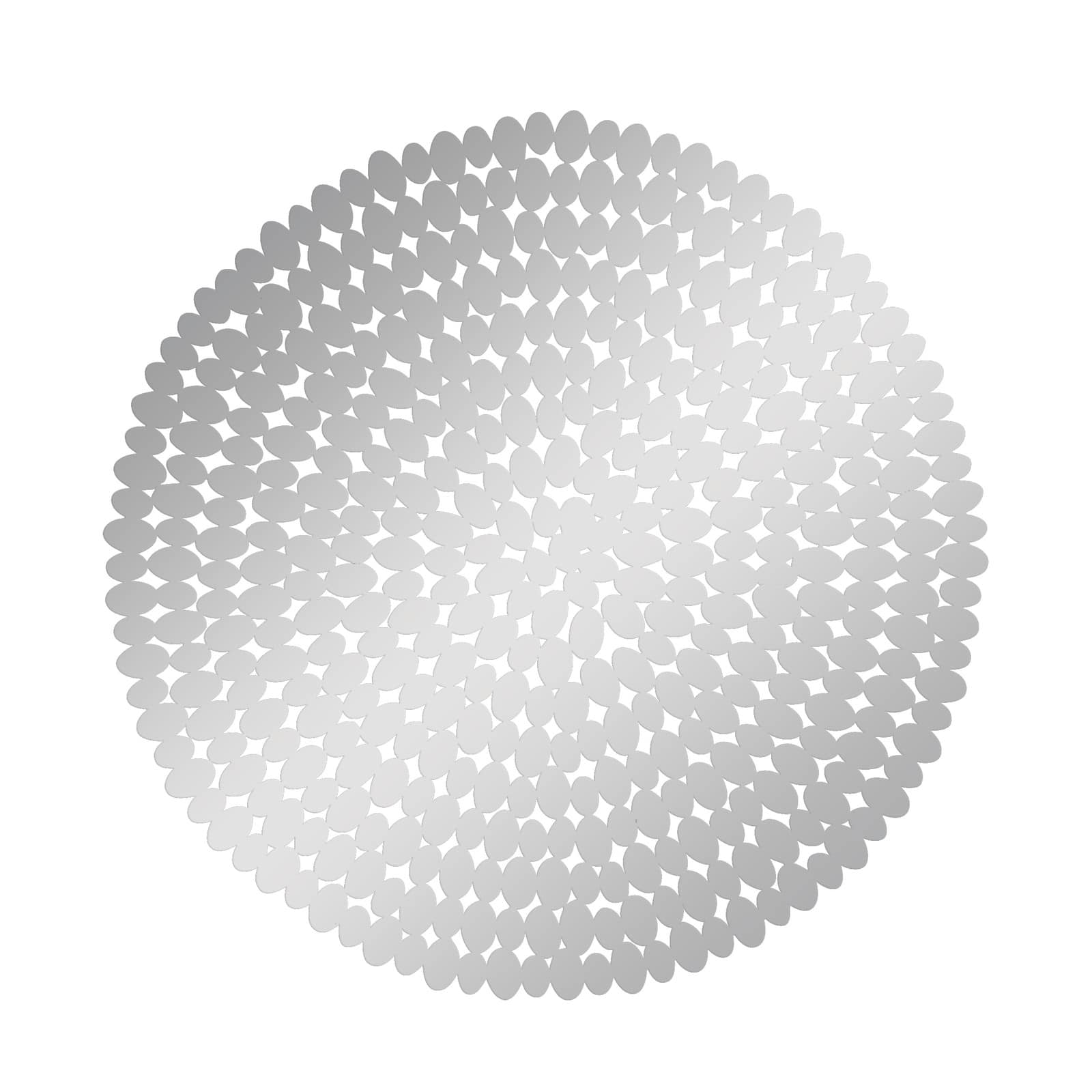 31" Silver Glam Ornamental Stainless Steel Wall Décor