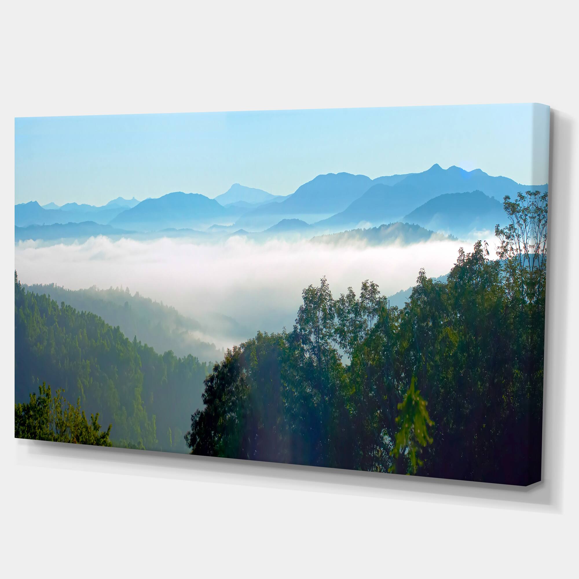 Designart - Morning in Blue Ridge Parkway - Landscape Canvas Art Print