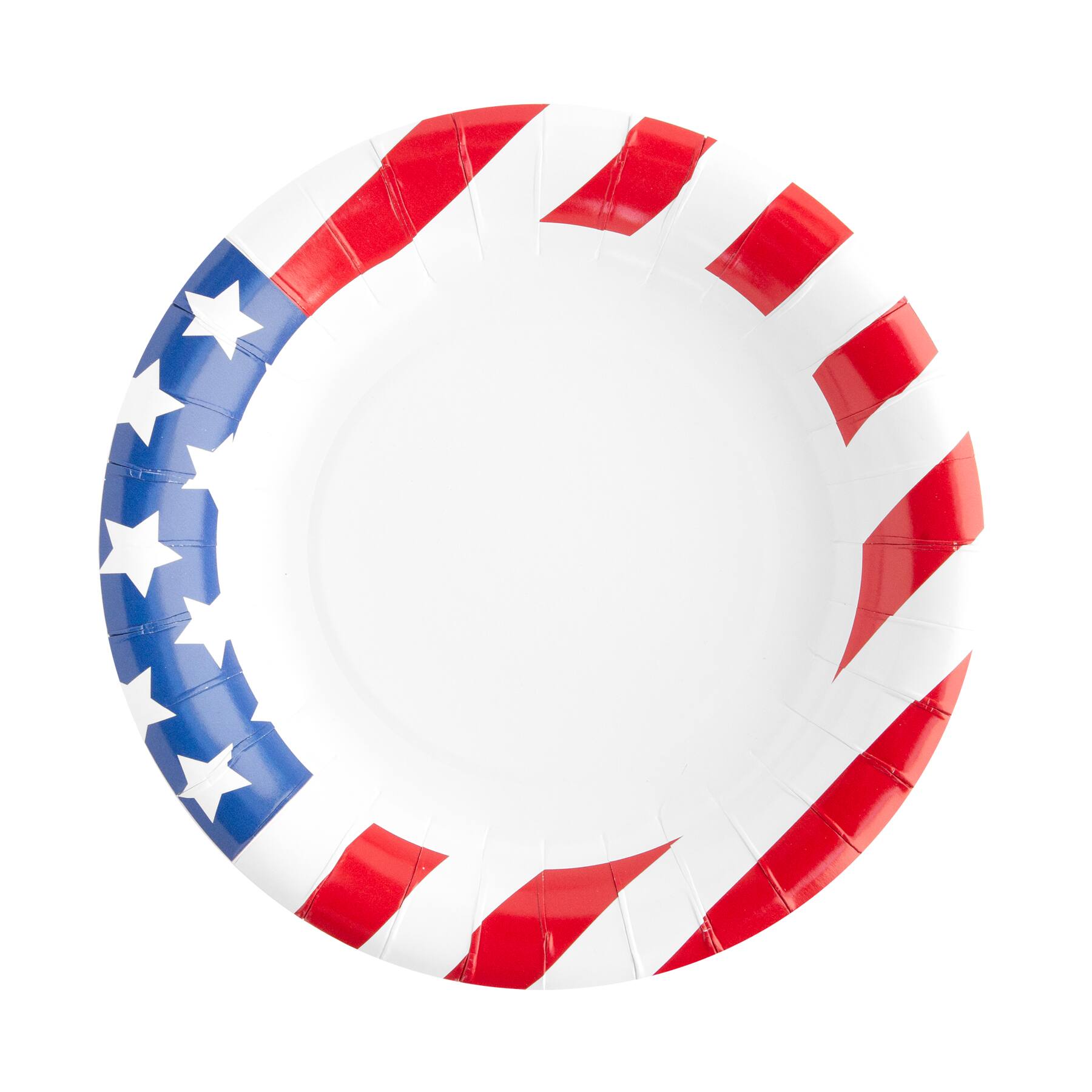 red white and blue paper plates