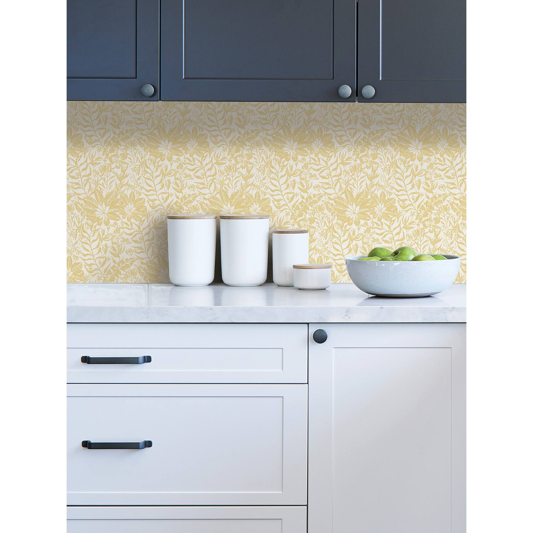 NuWallpaper Yellow Foliole Peel & Stick Wallpaper