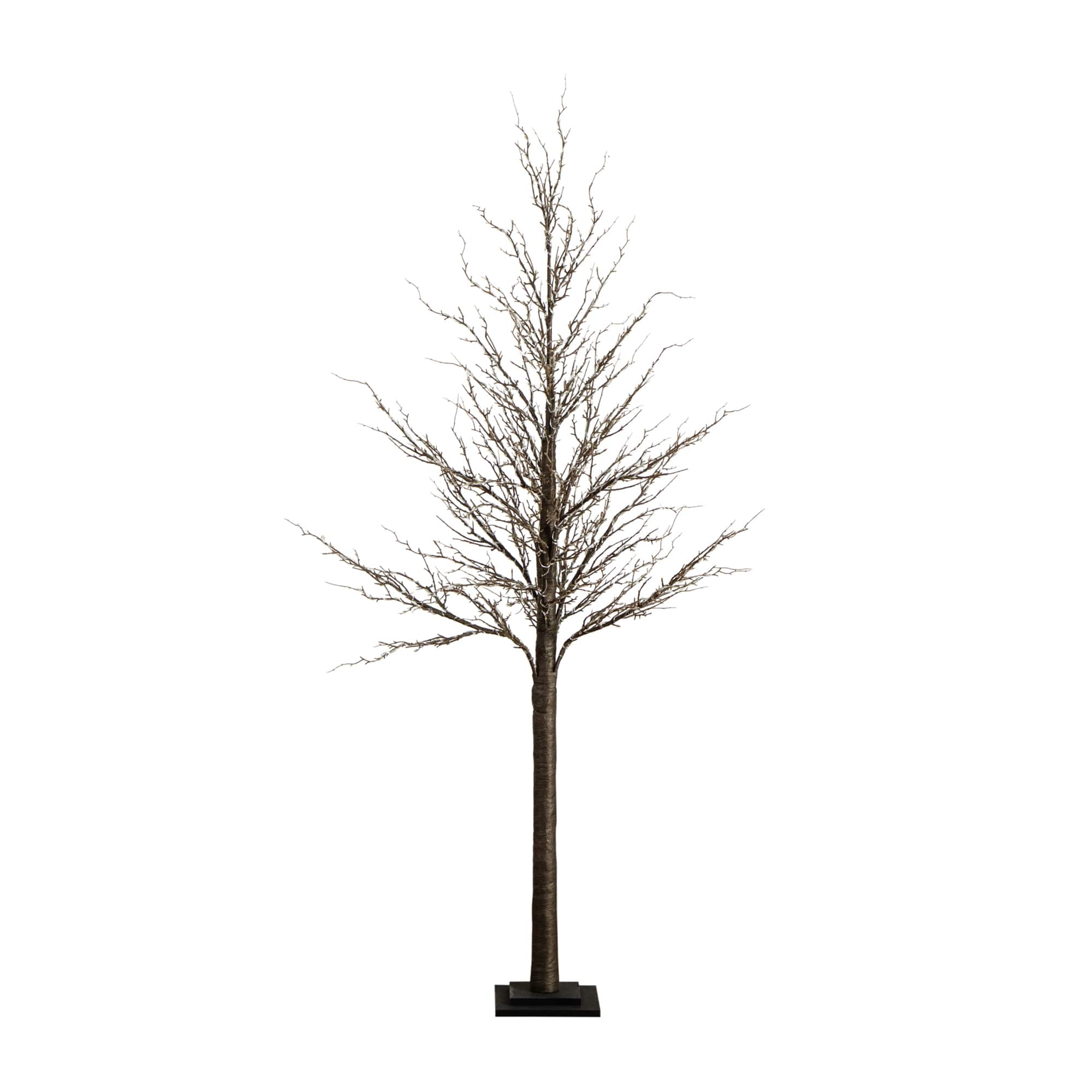 6ft. Pre-Lit Artificial Christmas Twig Tree, Warm White LED Lights