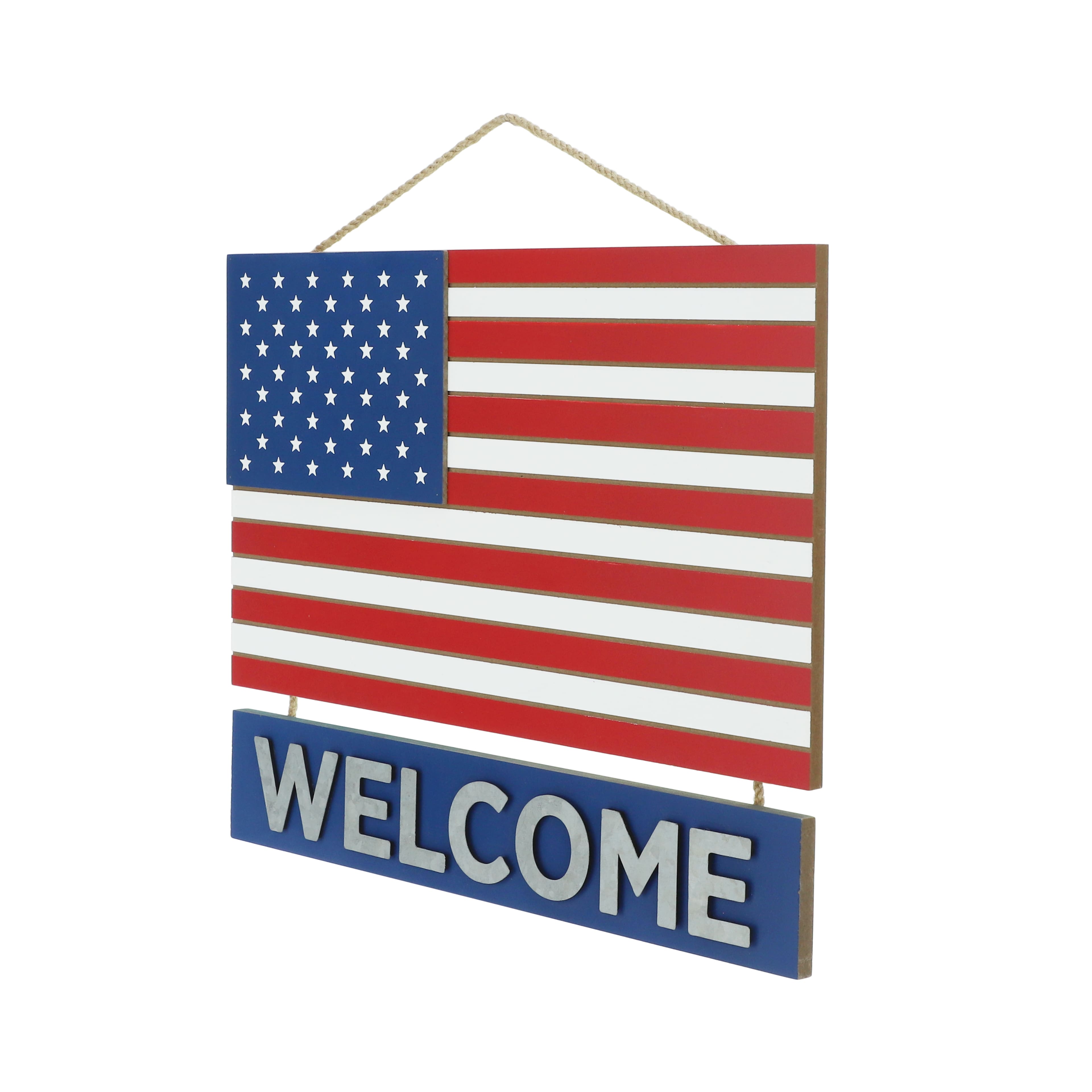 13.25&#x22; Welcome American Flag by Celebrate It&#x2122;