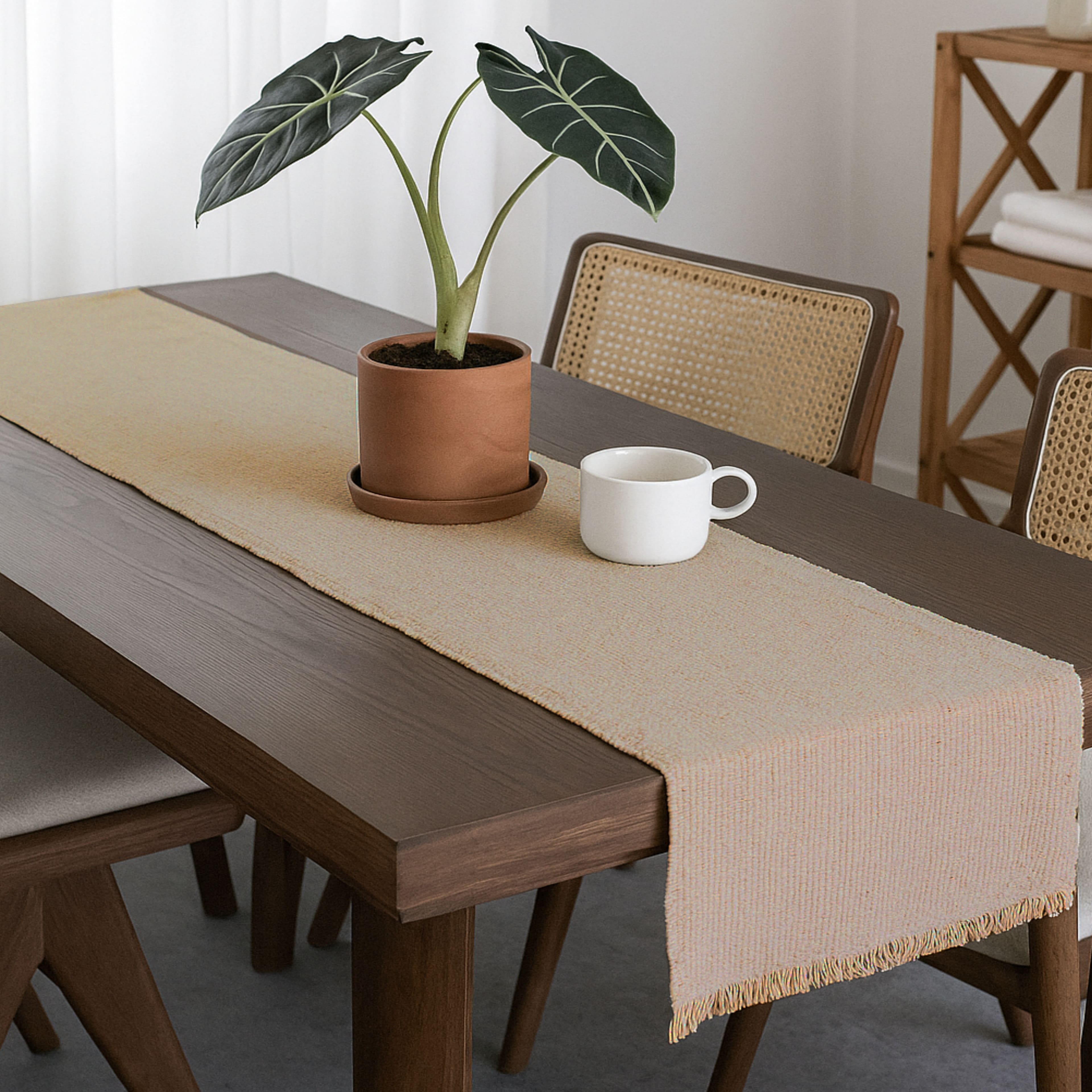 72&#x22; Natural Textured Woven Table Runner by Ashland&#xAE;