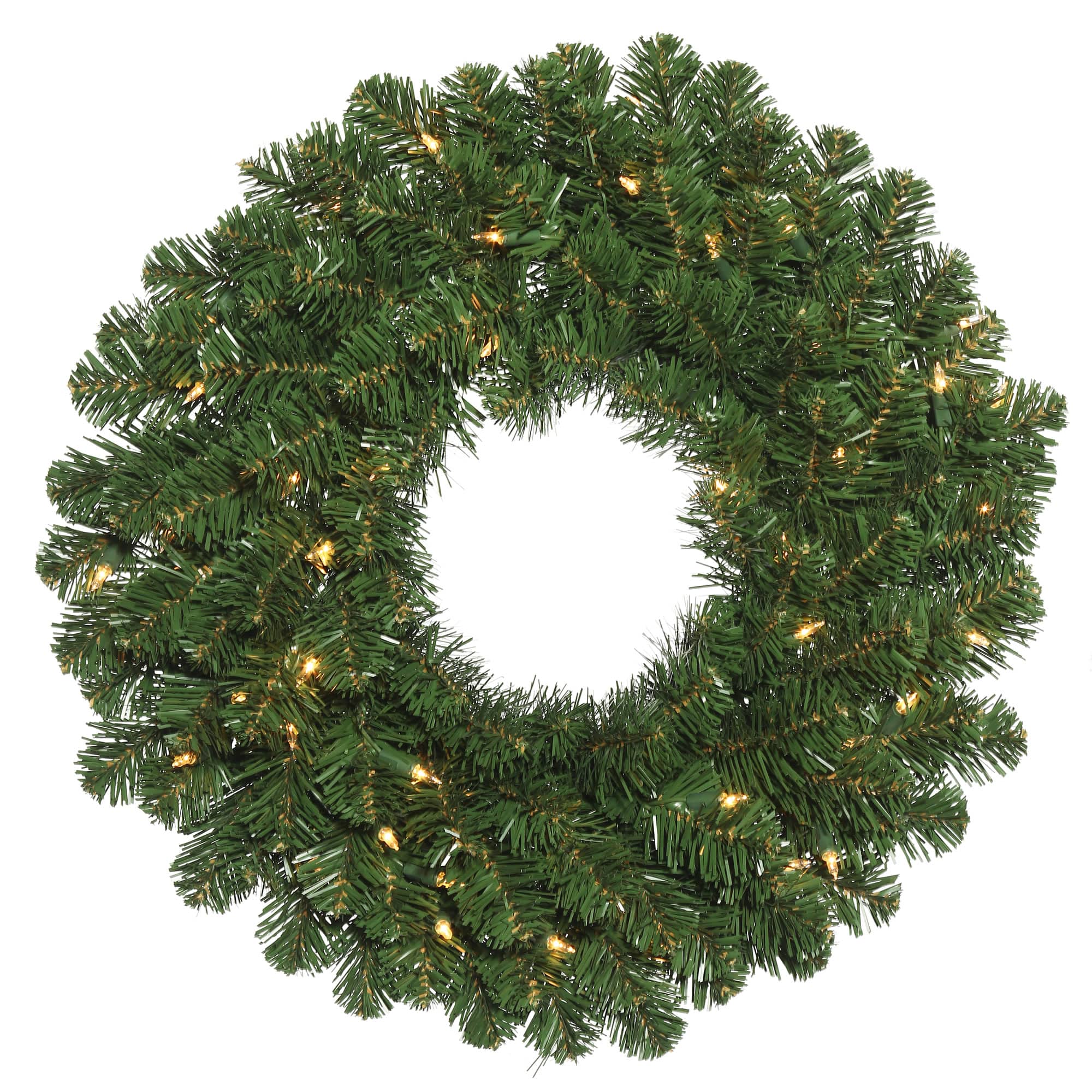 36&#x22; Clear Dura-Lit&#xAE; Oregon Fir Wreath
