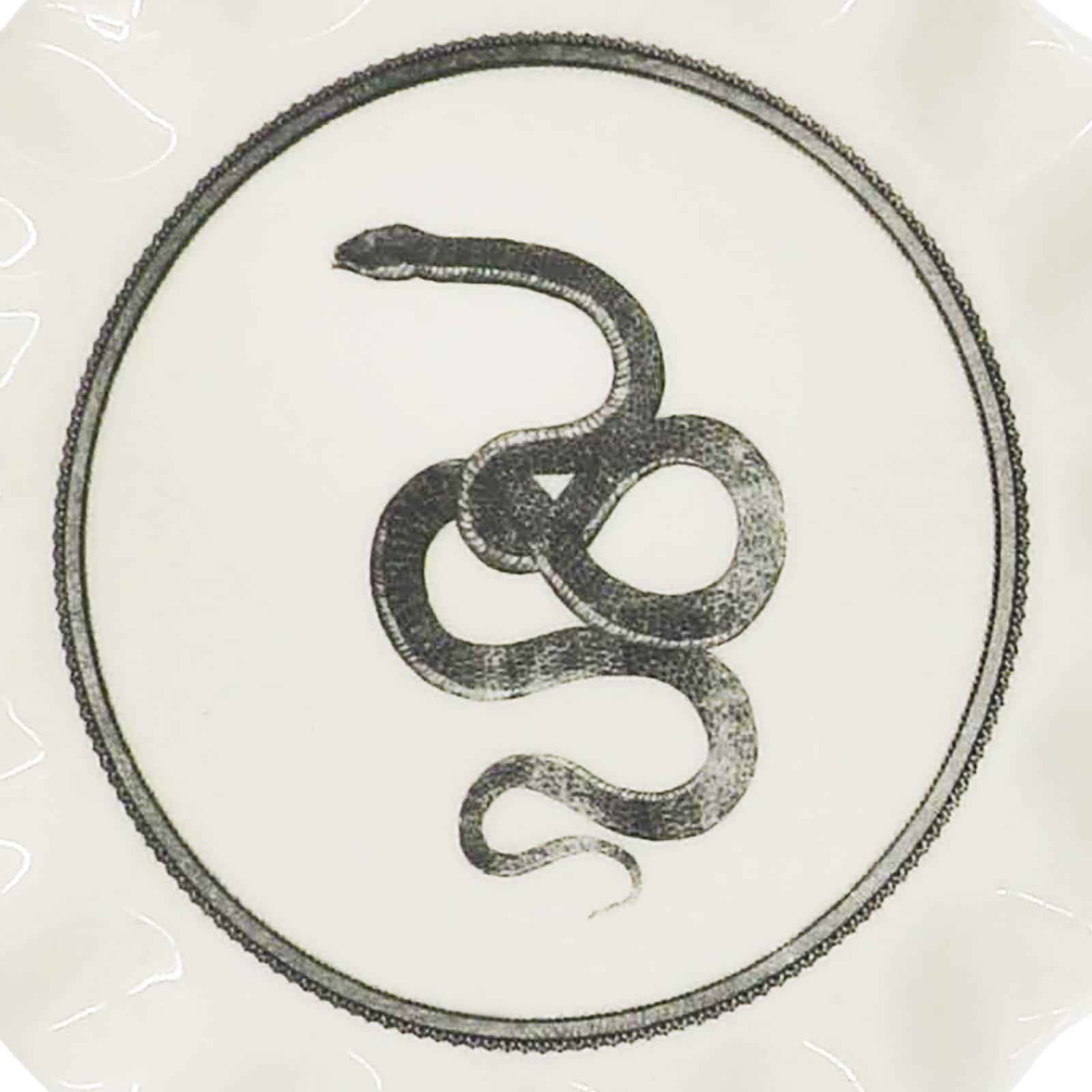 5.5&#x22; Ceramic Snake Cake Stand Tabletop D&#xE9;cor by Ashland&#xAE;