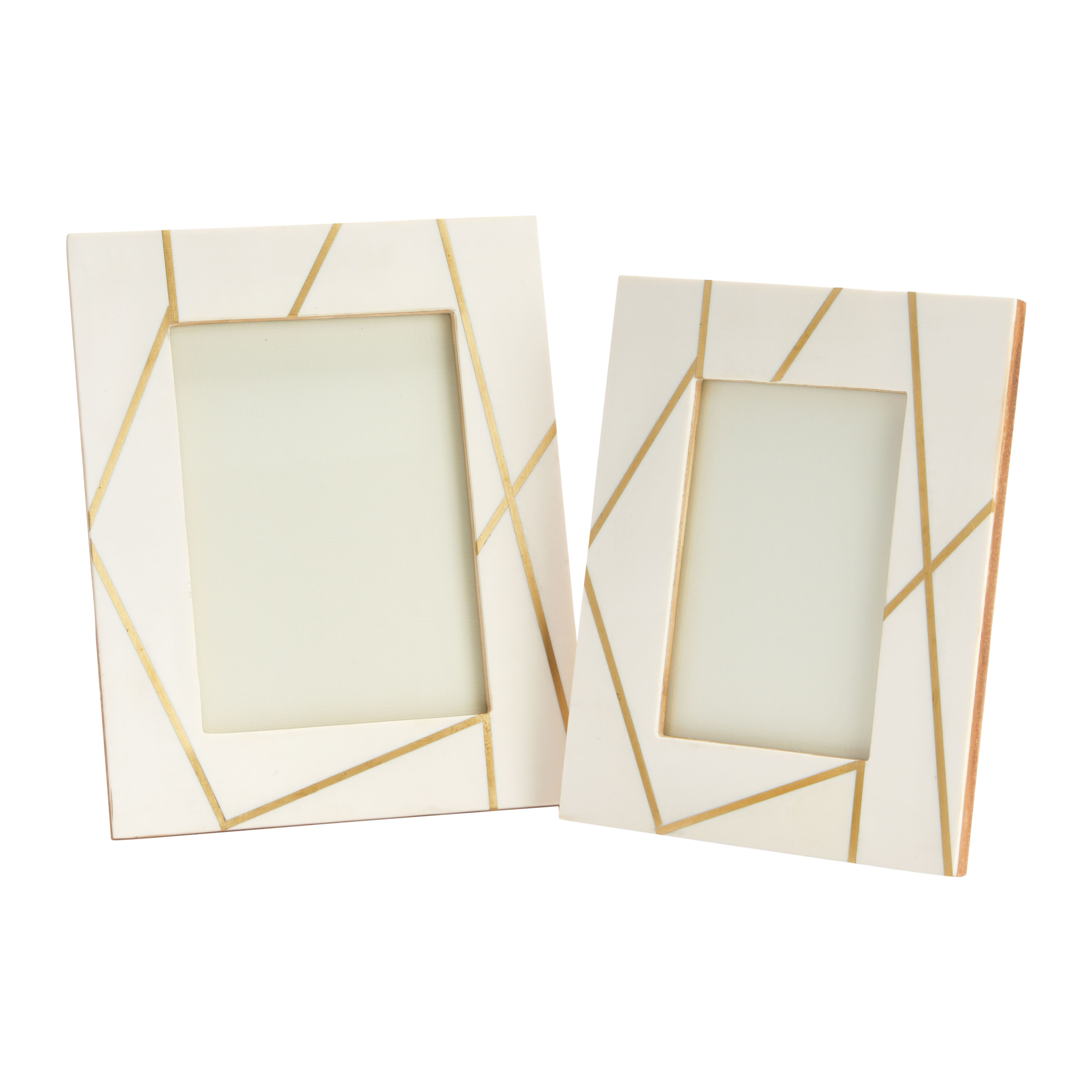 Hello Honey® 2 Pack White & Gold Photo Frame