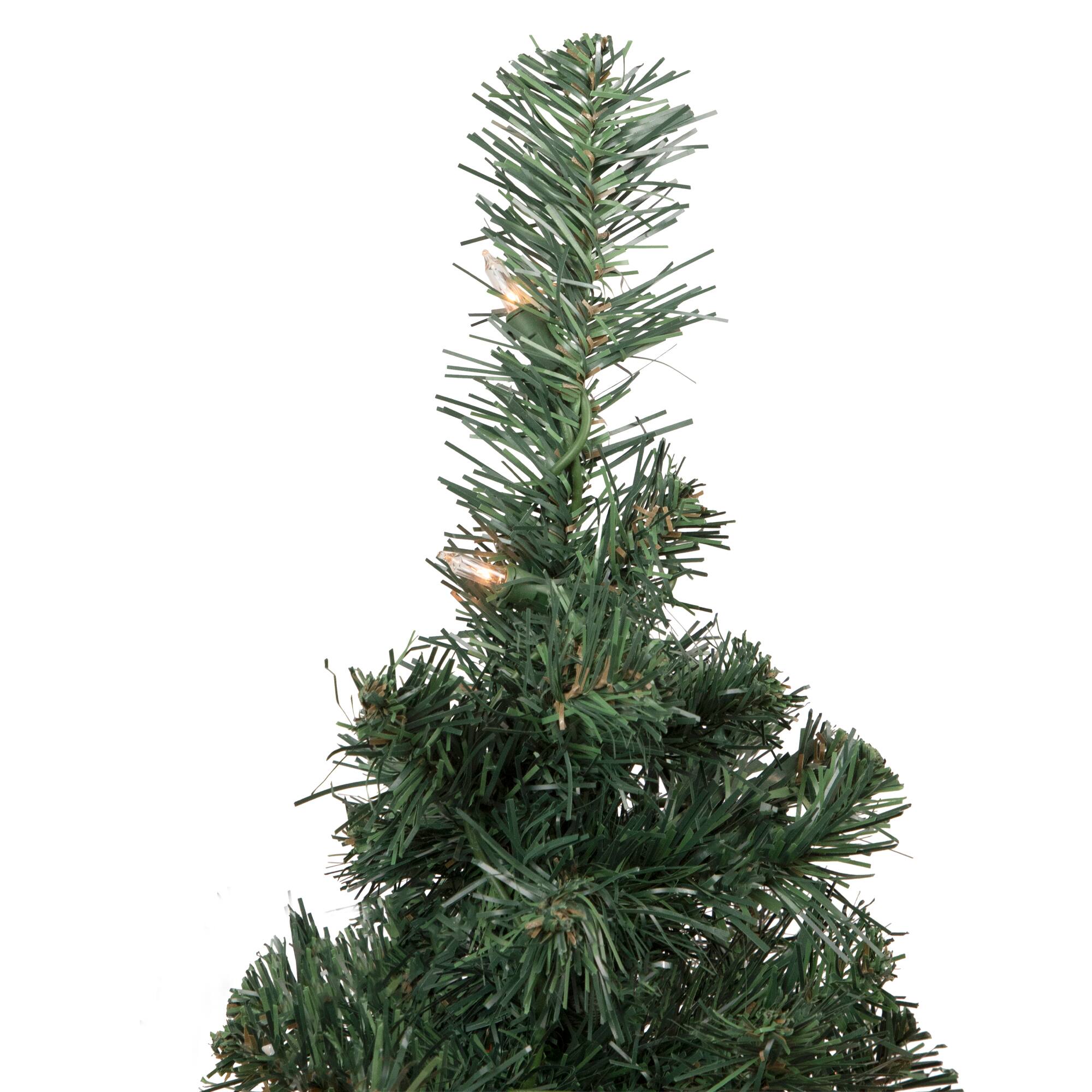 2ft. Pre-Lit Blackwater Fir Artificial Christmas Tree, Clear Lights