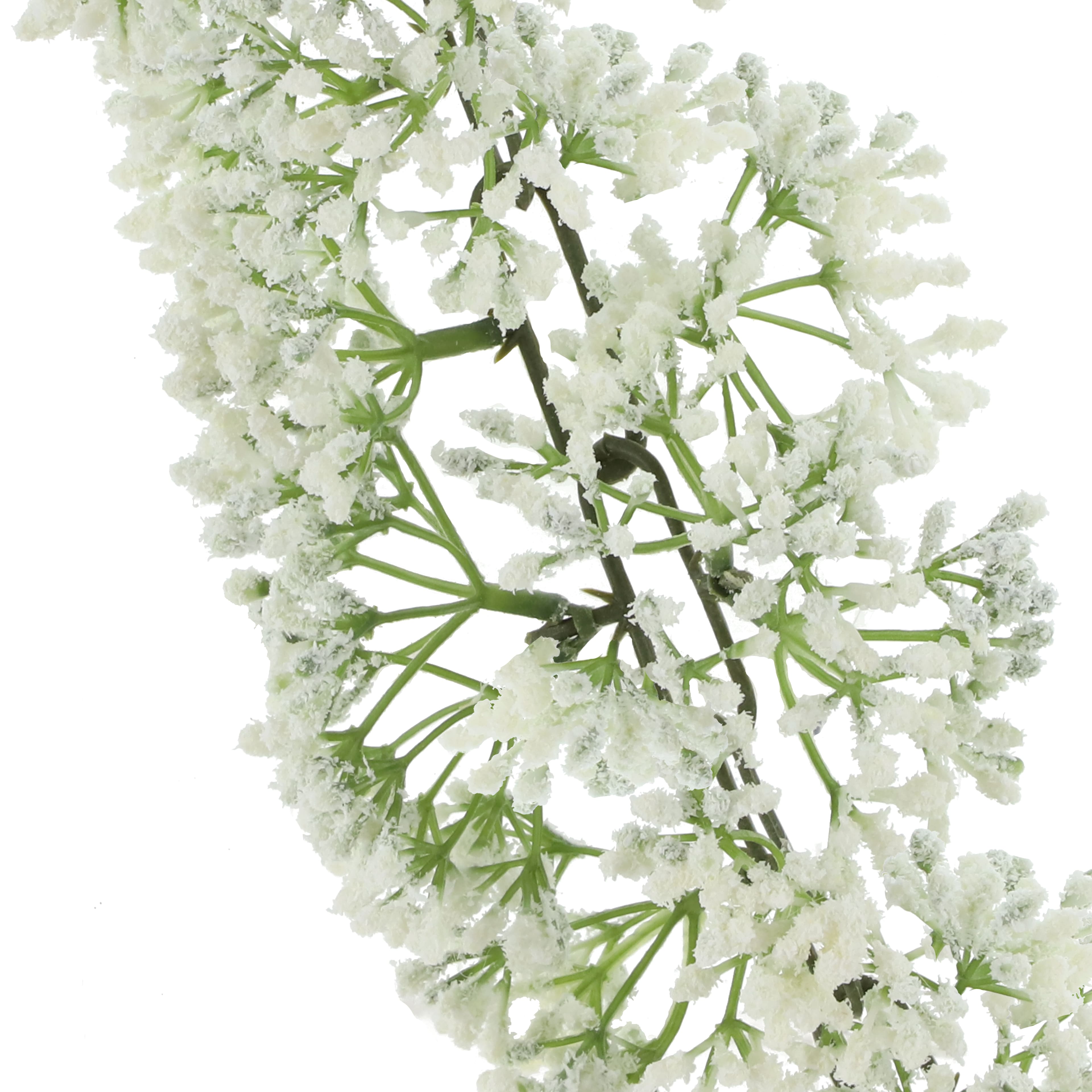 Guirlande enroulée de gypsophile blanches de 1,8 m d'Ashland