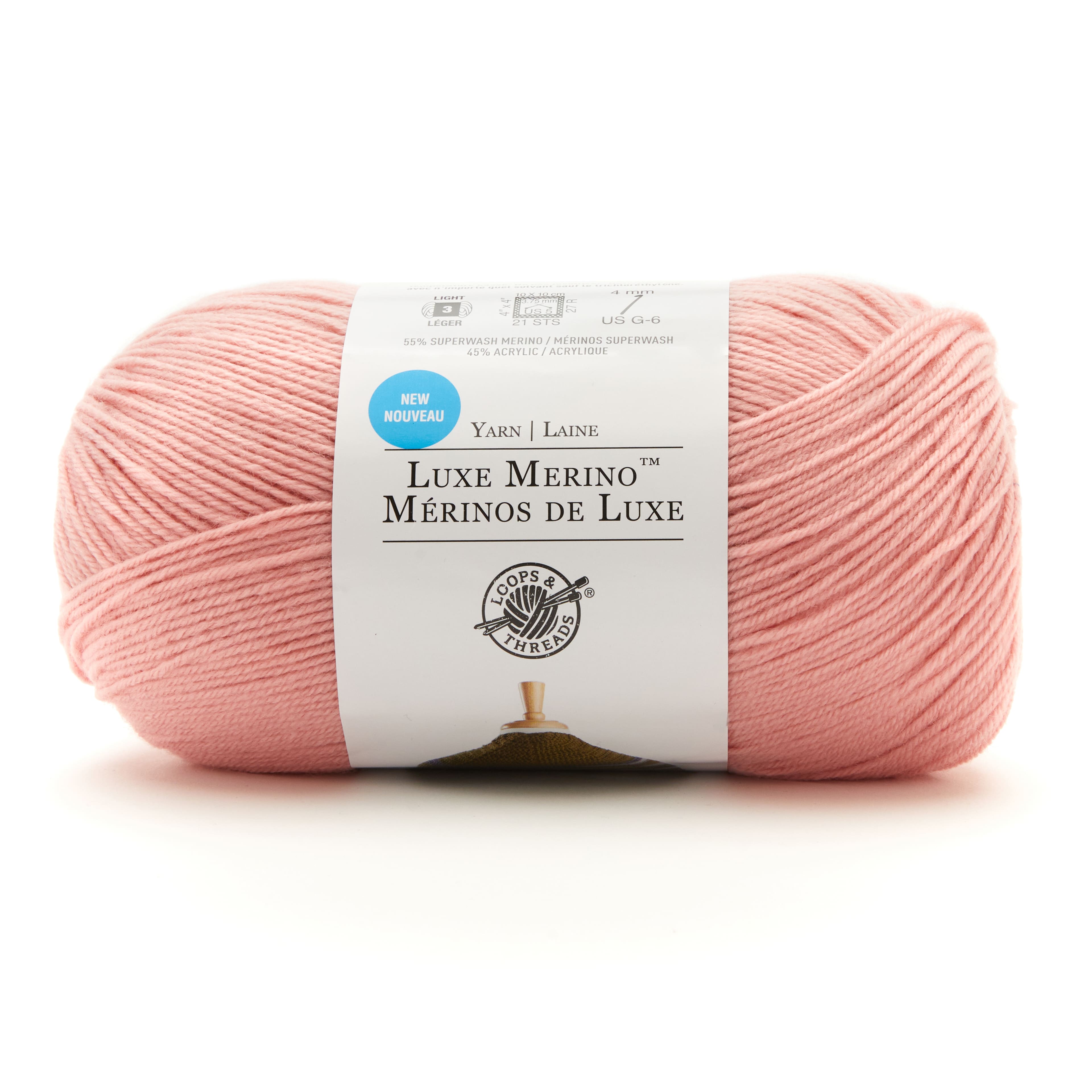 Luxe Merino&#x2122; Solid Yarn by Loops &#x26; Threads&#xAE;