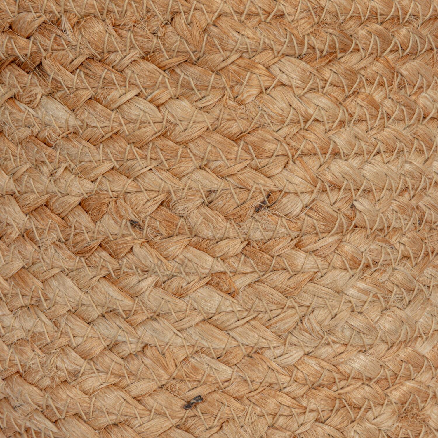 Hello Honey® Natural Round Braided Jute Nesting Baskets with Handles Set