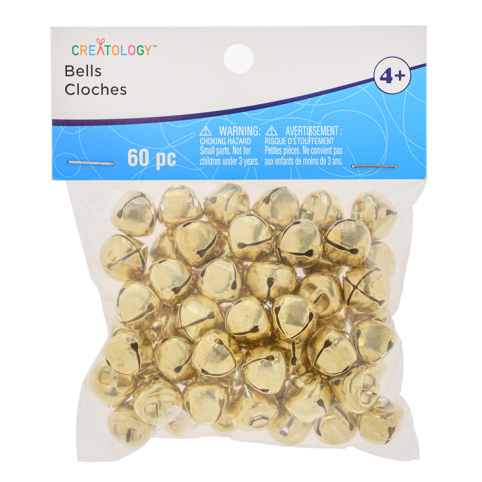 12 Packs 60 ct. 12mm Gold Jingle Bells by Creatology™ Michaels