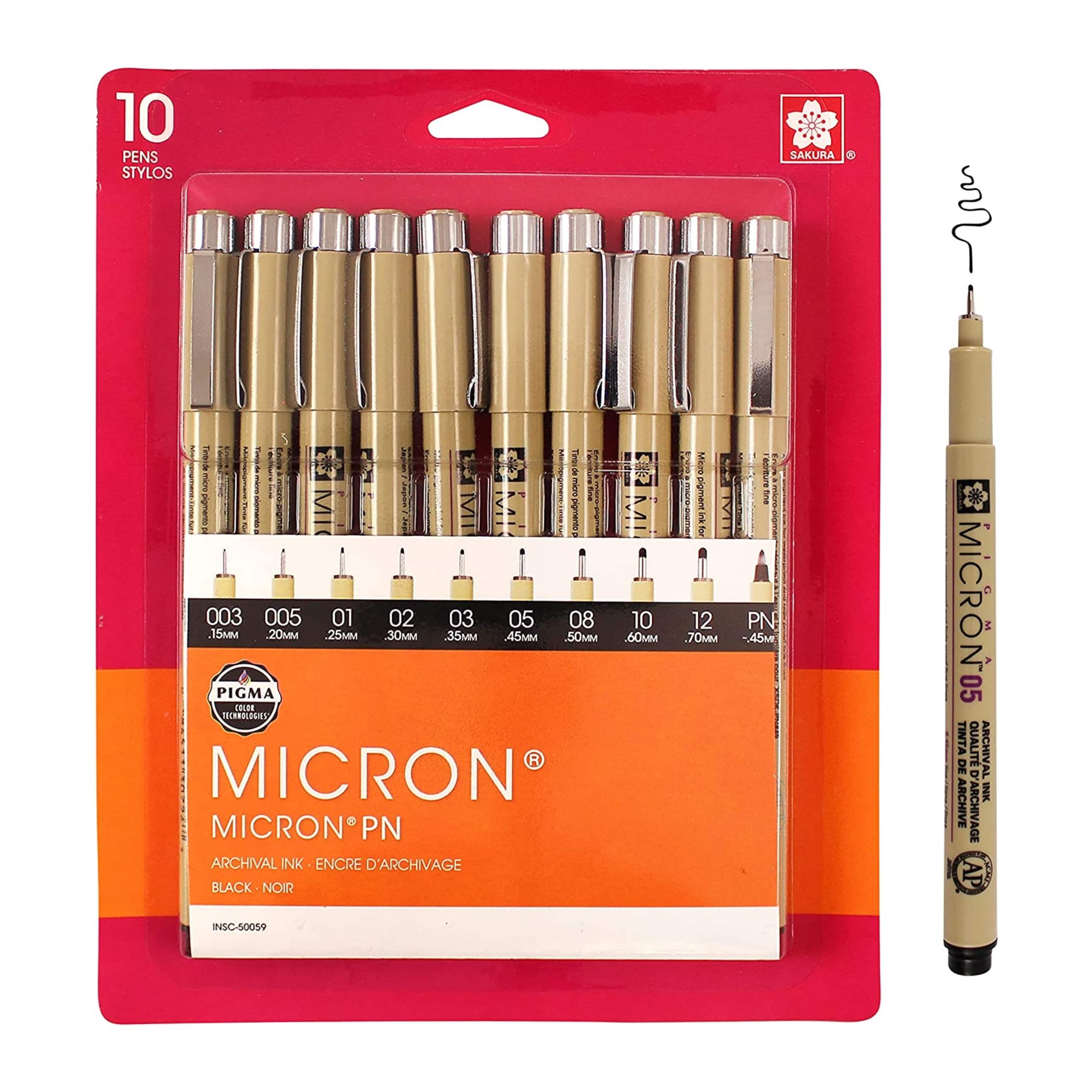 Pigma&#xAE; Micron&#x2122; Fine Line 10 Pen Set