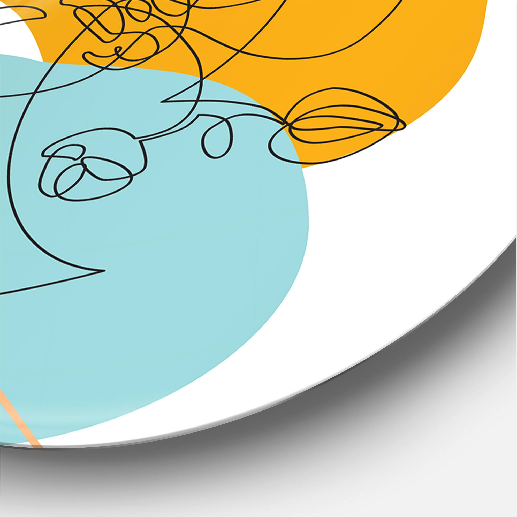 Designart - Beautiful Woman One Line Drawing