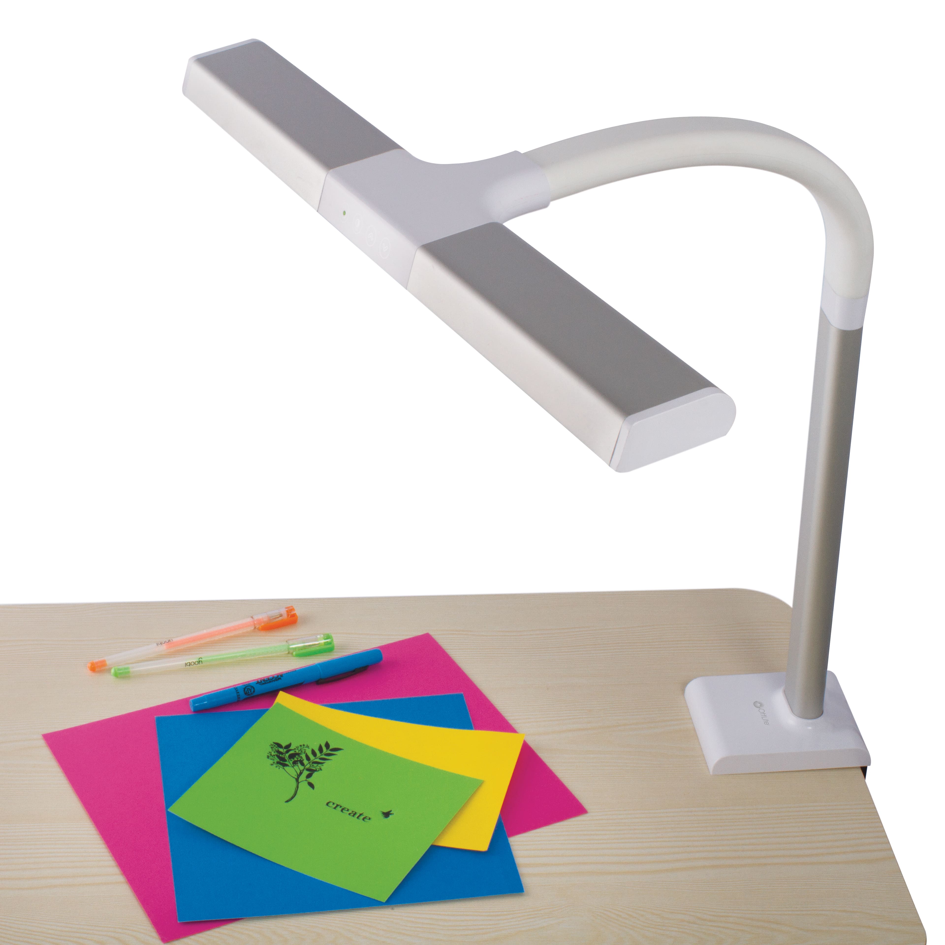 OttLite&#xAE; Extra Wide Area LED Clamp Lamp
