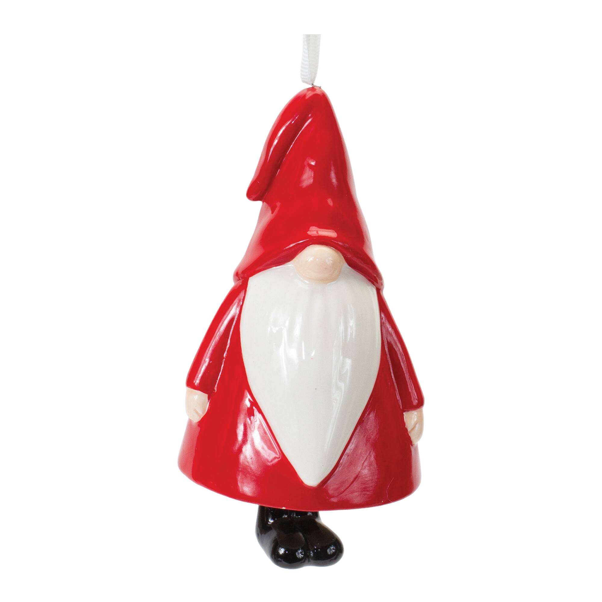 12ct. Ceramic Gnome Bell Ornament