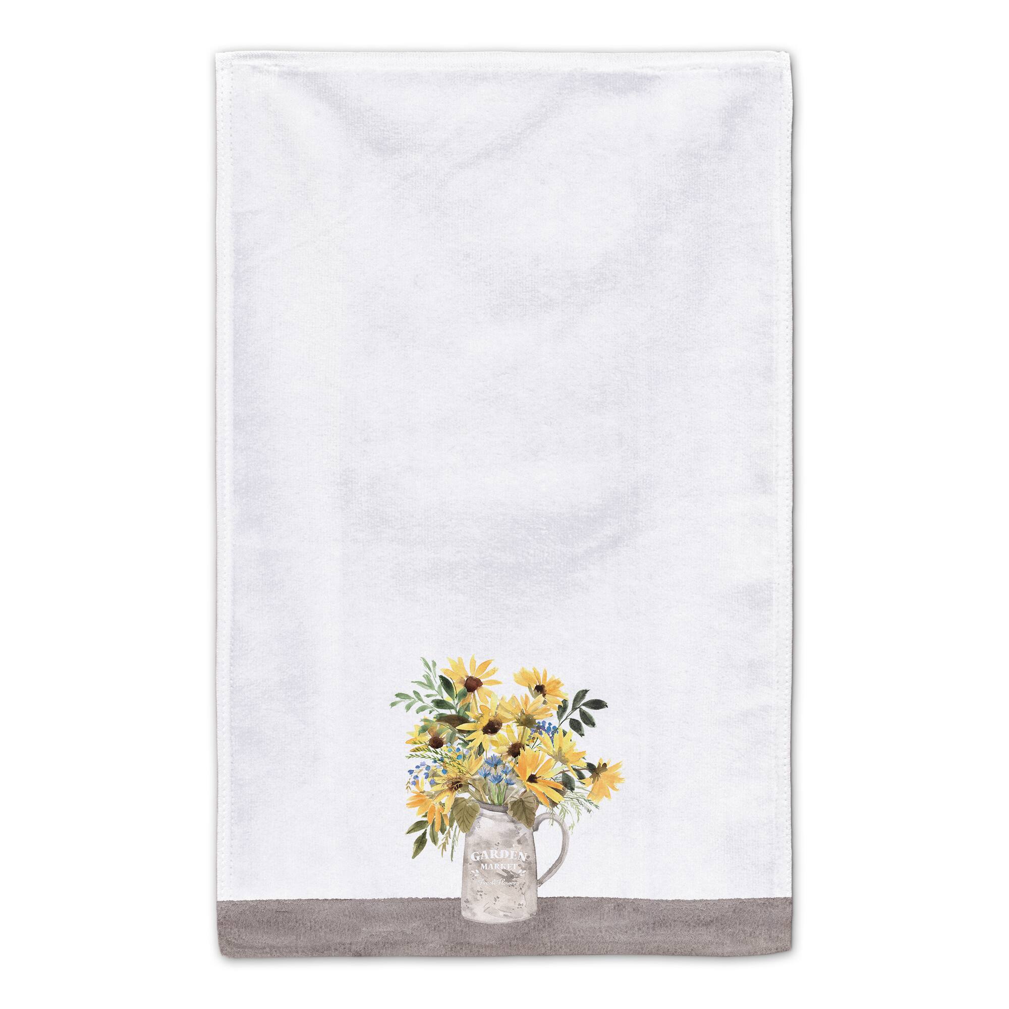 Pitcher of Sunflowers Market 16" x 25" Towel Set