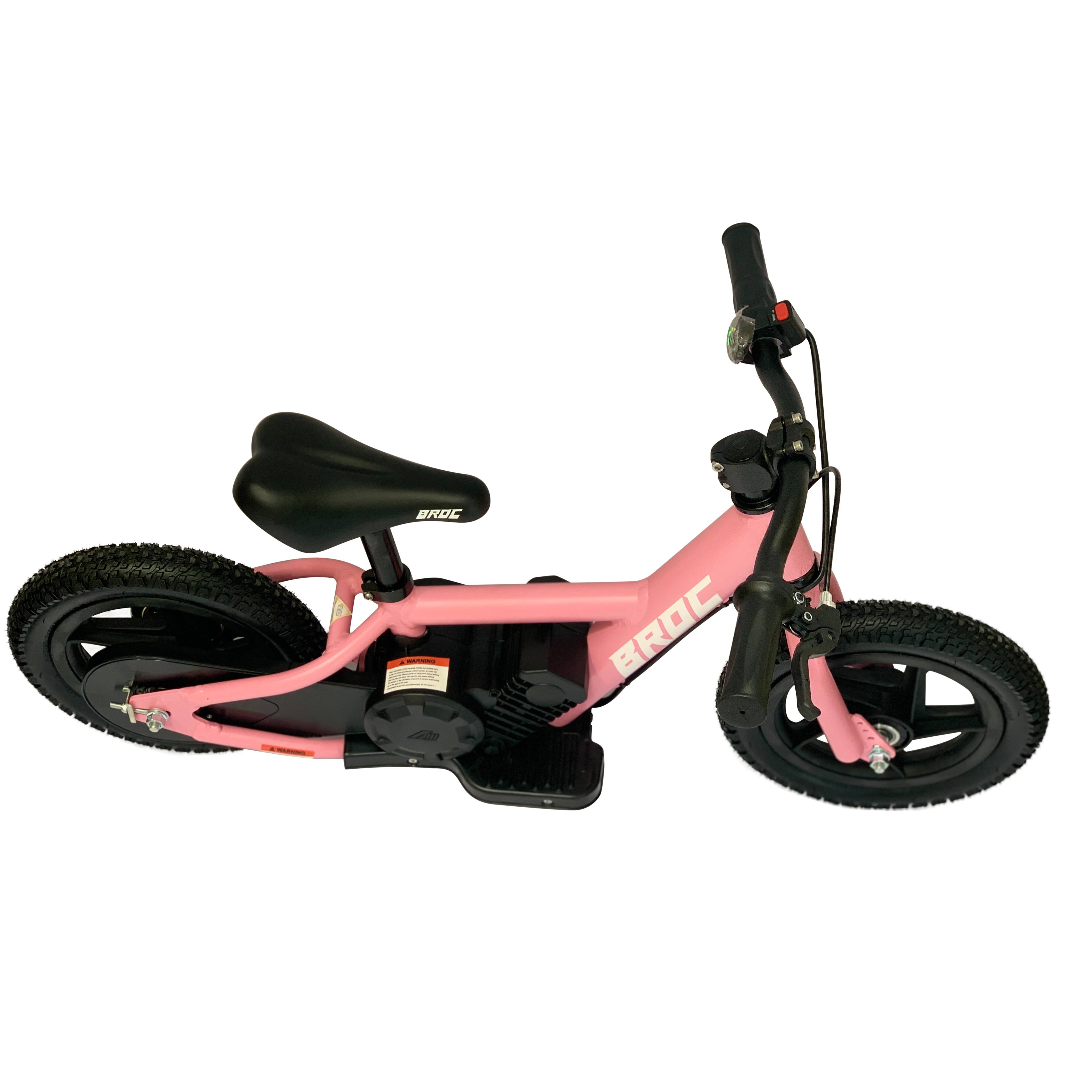  BROC USA Ebike for Kids, 12 Inch 24V Battery Operated, Pink :  Sports & Outdoors