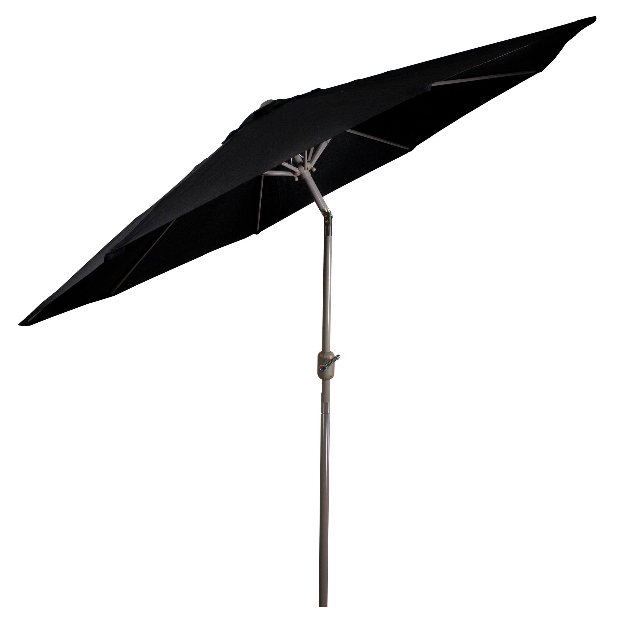 9ft. Outdoor Patio Market Umbrella with Hand Crank &#x26; Tilt