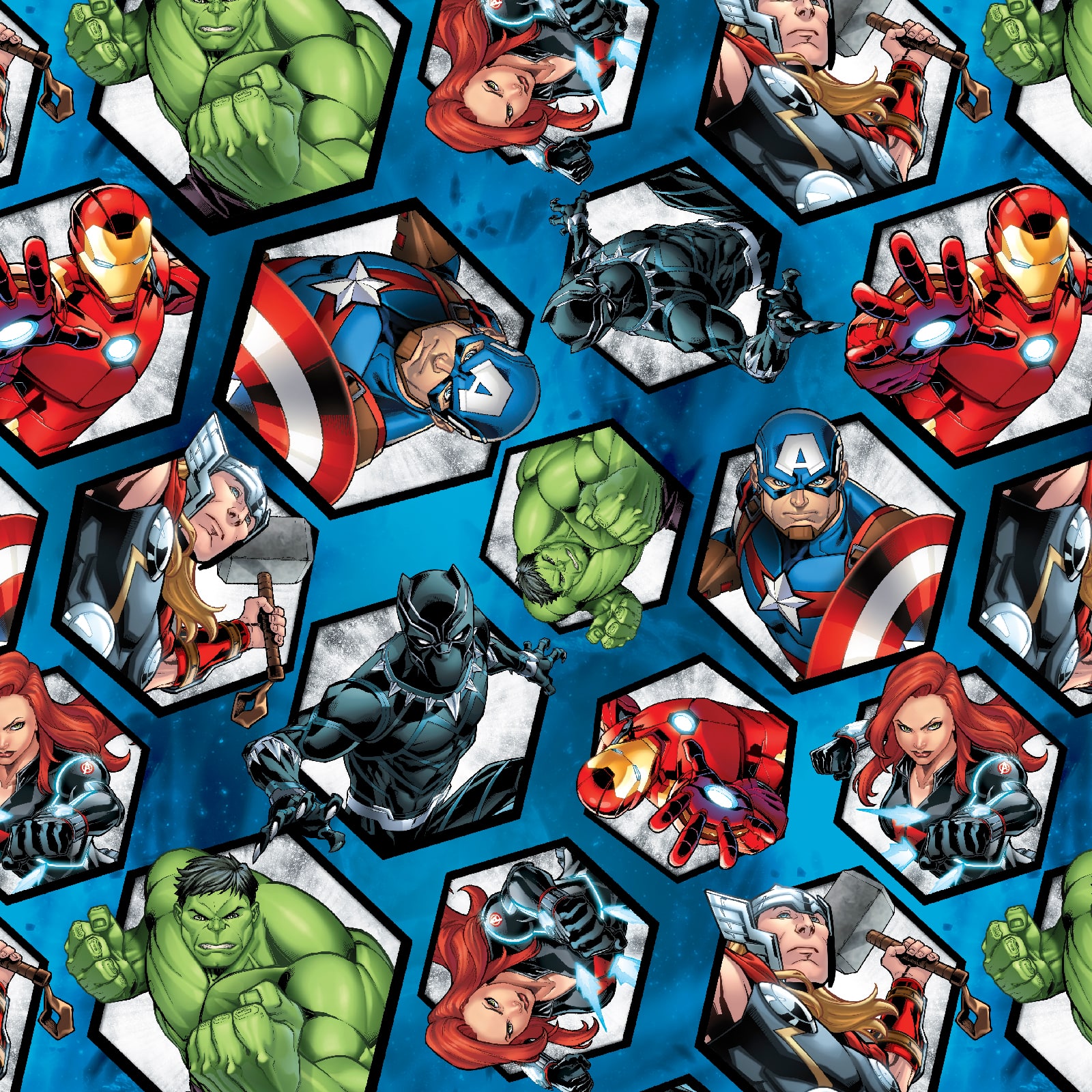 Marvel Avengers Assemble Cotton Fabric