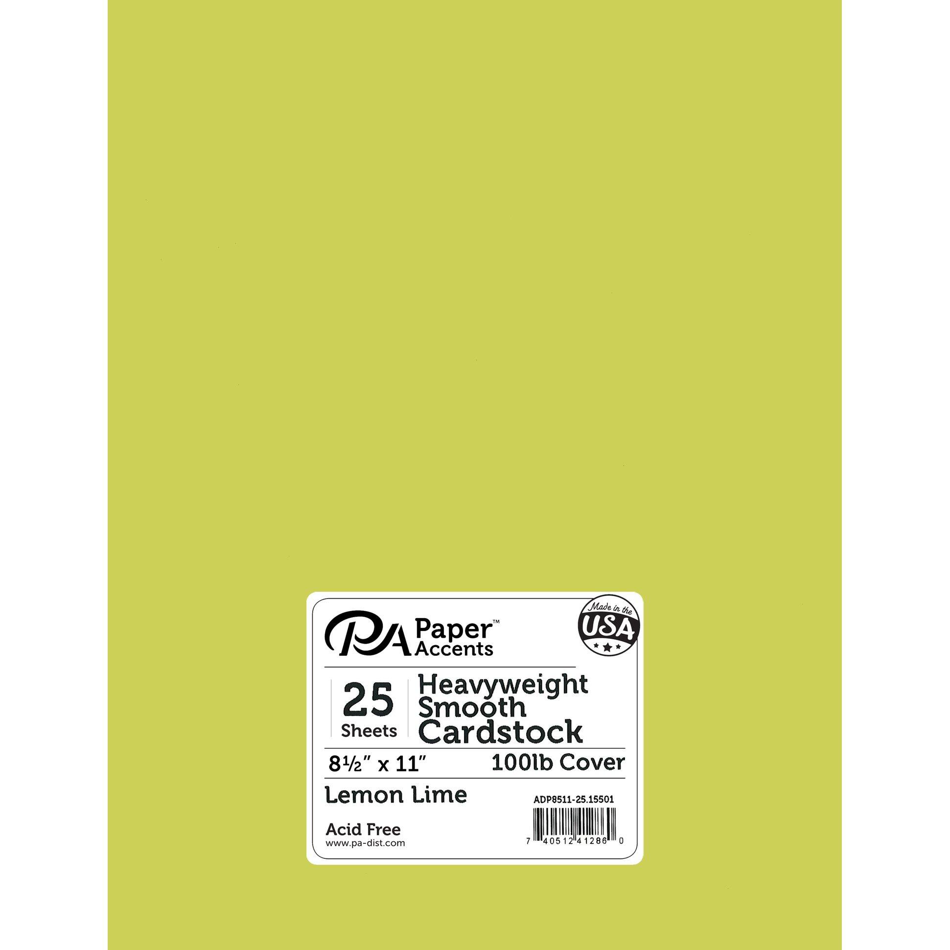 PA Paper&#x2122; Accents 8.5&#x22; x 11&#x22; 100lb. Smooth Cardstock, 25 Sheets