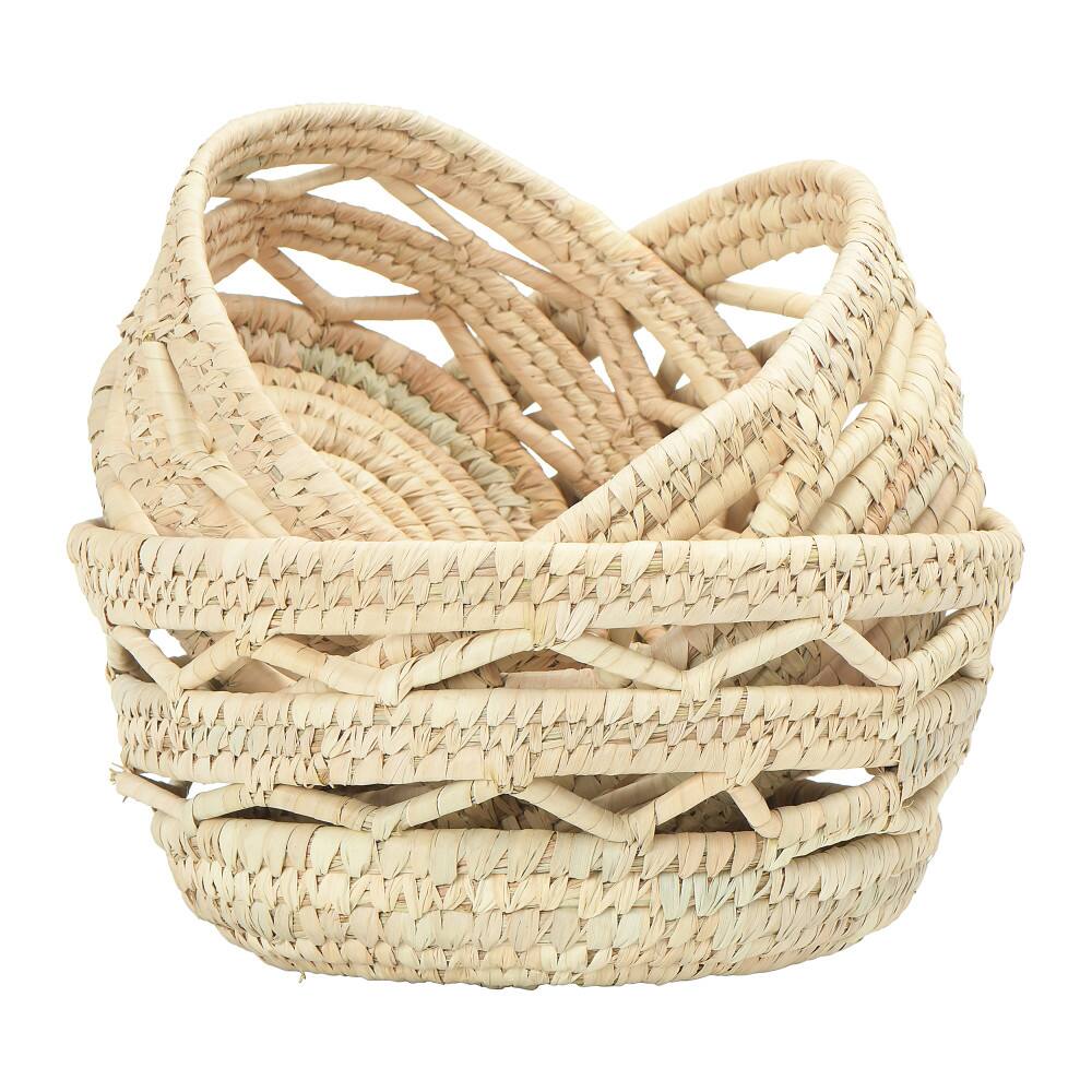 Hello Honey&#xAE; Natural Handwoven Grass Basket Set