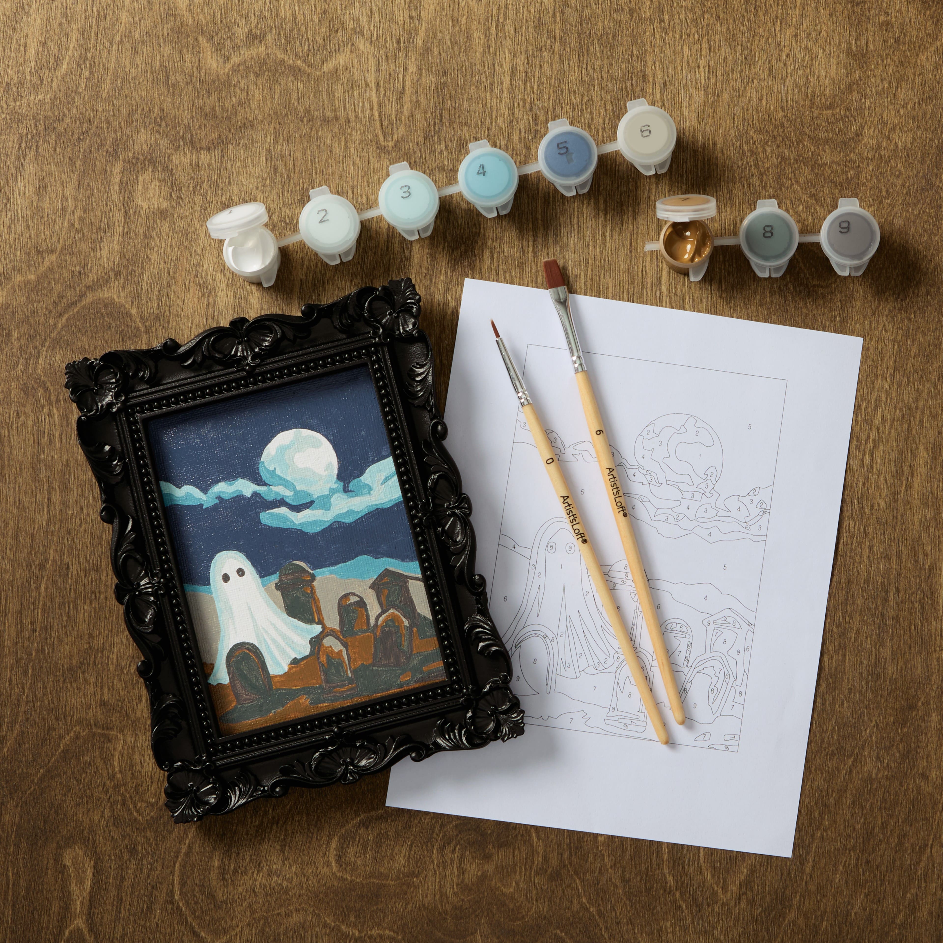 Mini Ghost Graveyard Framed Paint-by-Number Kit by Artist's Loft®