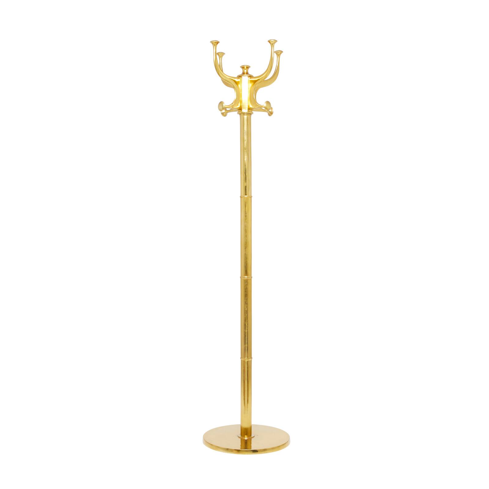 Gold Aluminum Modern Coat Rack, 67 x 15 x 15 By Ivory And Iris