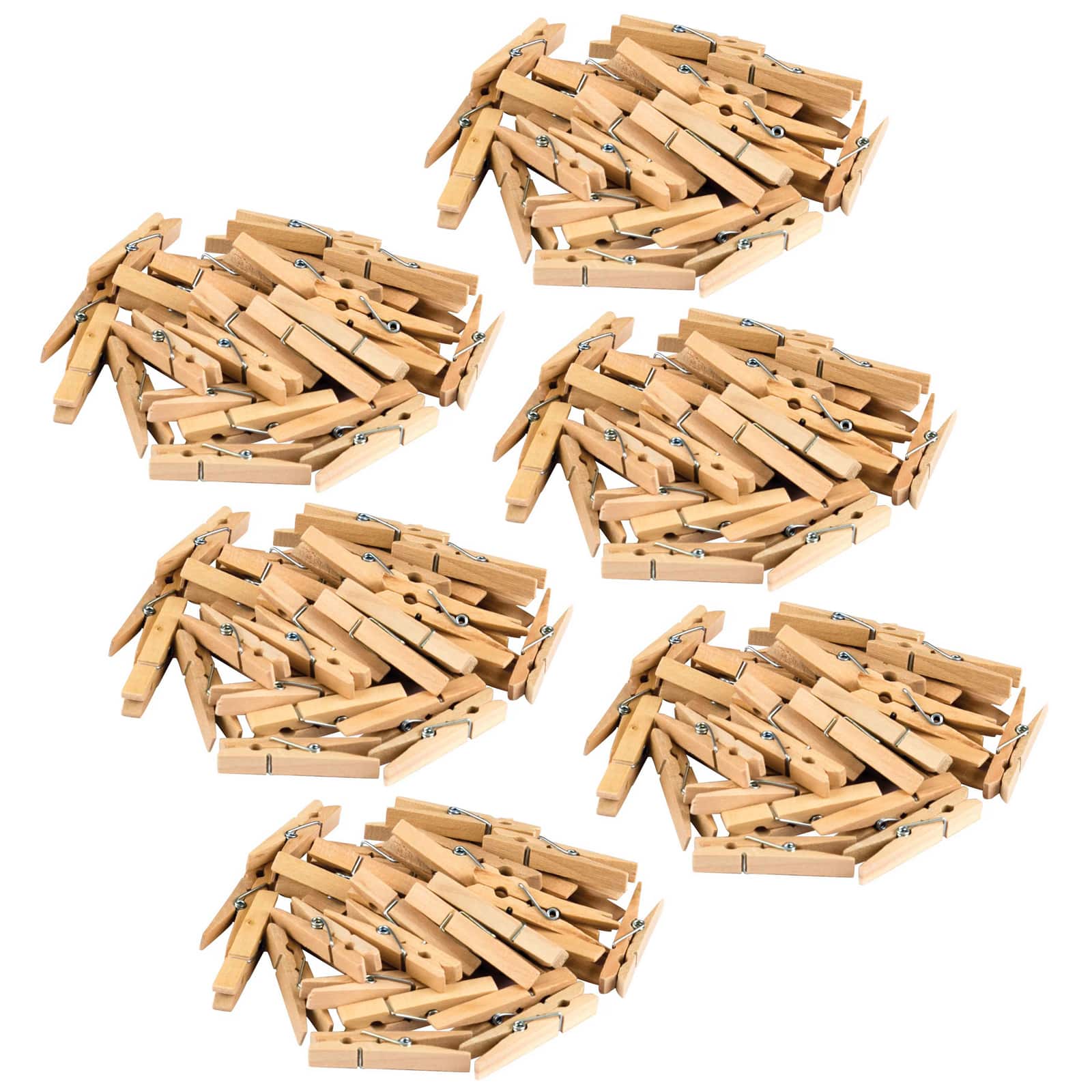 Teacher Created Resources STEM Basics Clothespins, 6 packs of 50