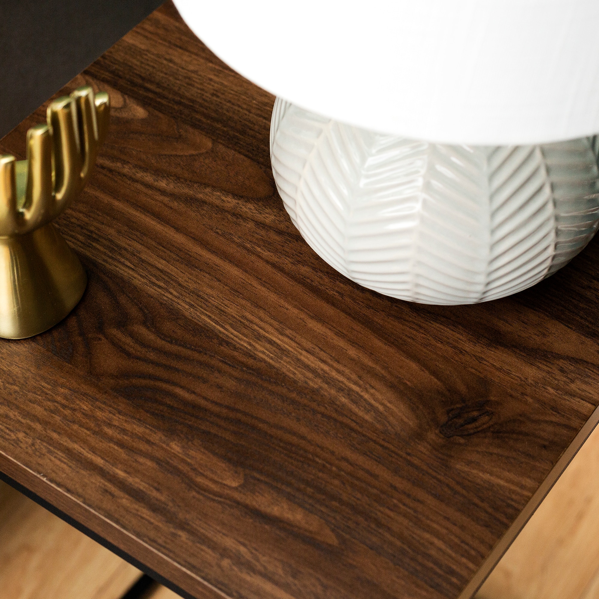 Walker Edison Modern Square Side Table