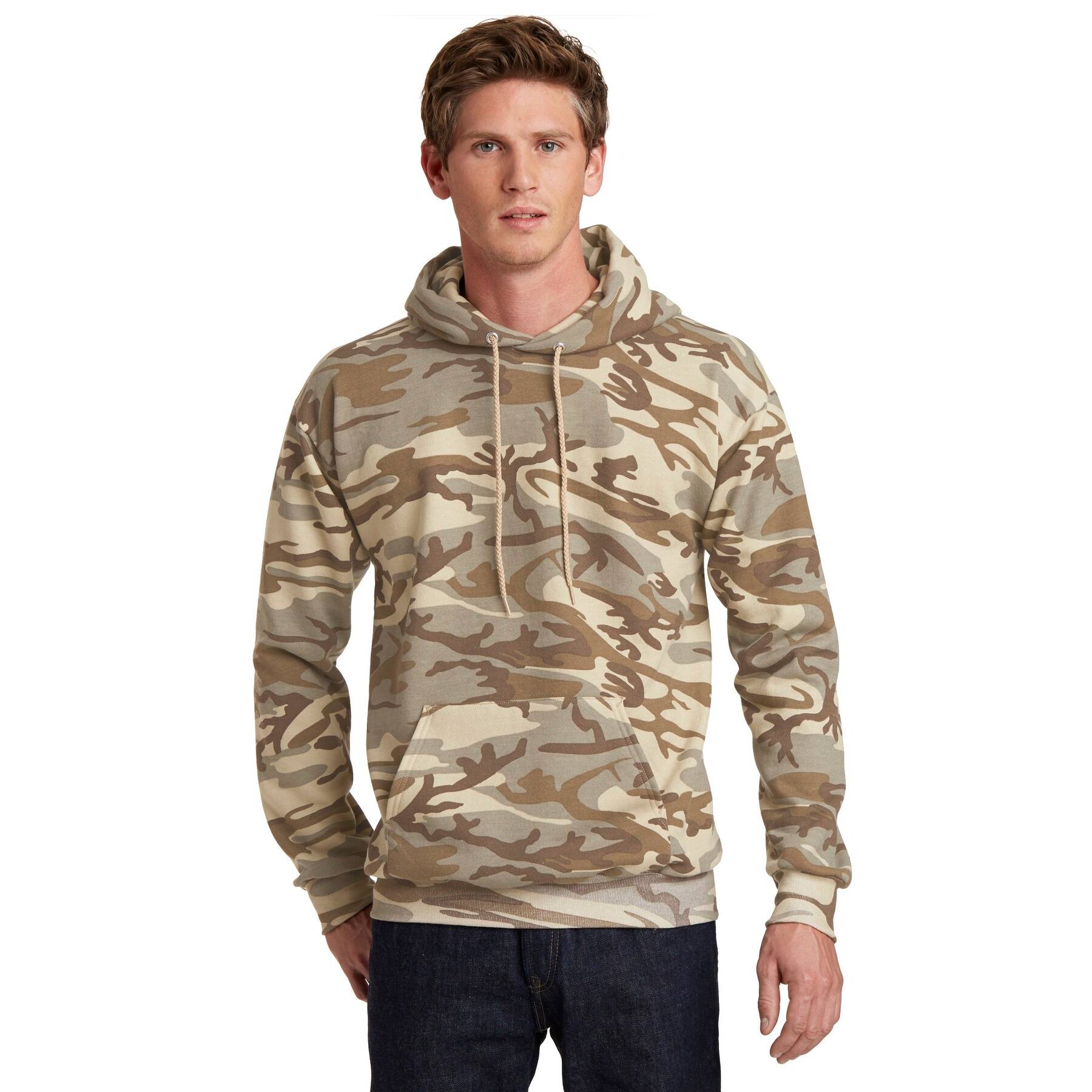 Port & Company® Camo Core Fleece Pullover Hooded Sweatshirt