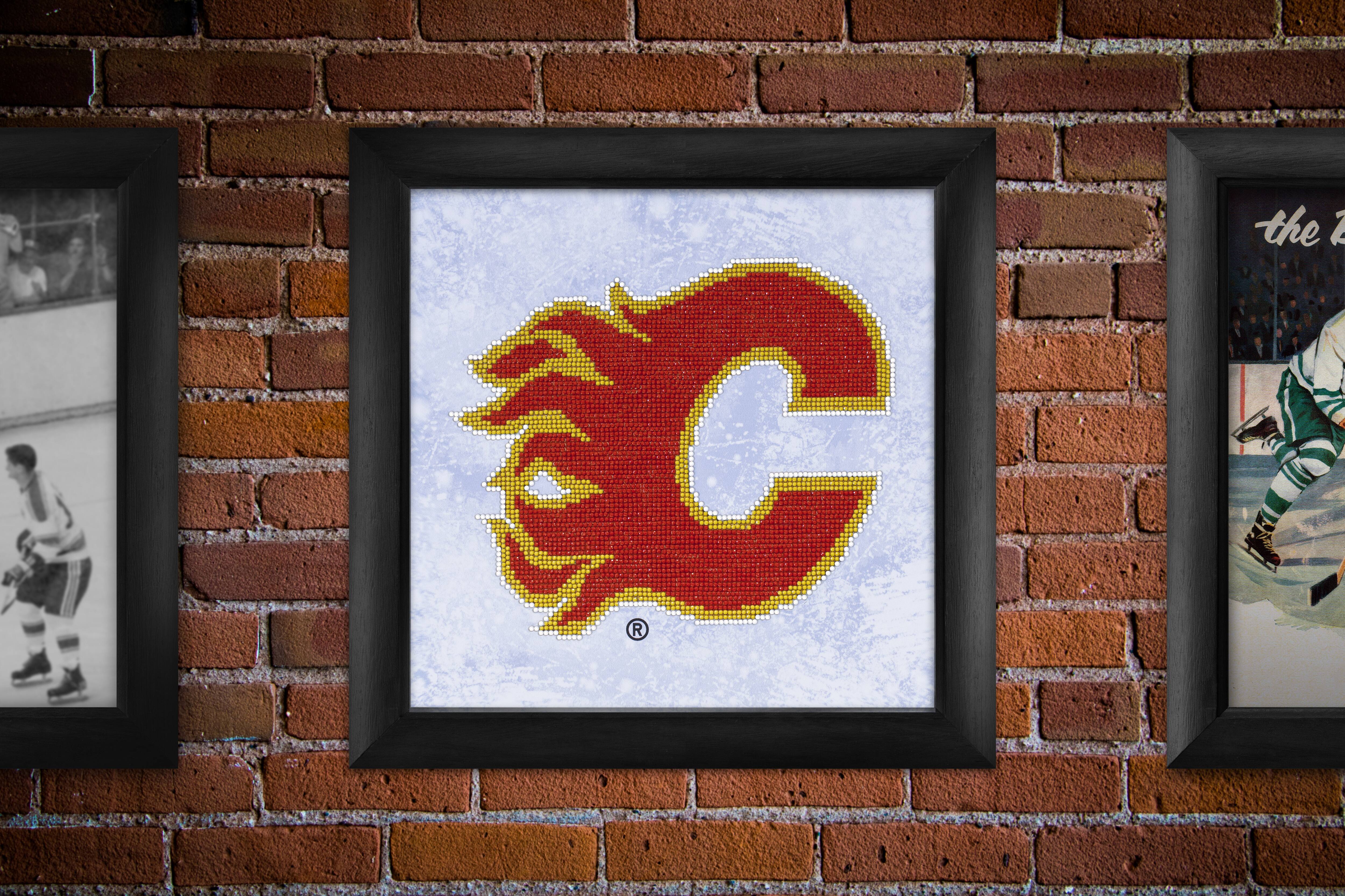 Camelot® Dots NHL Calgary Flames Diamond Painting Kit
