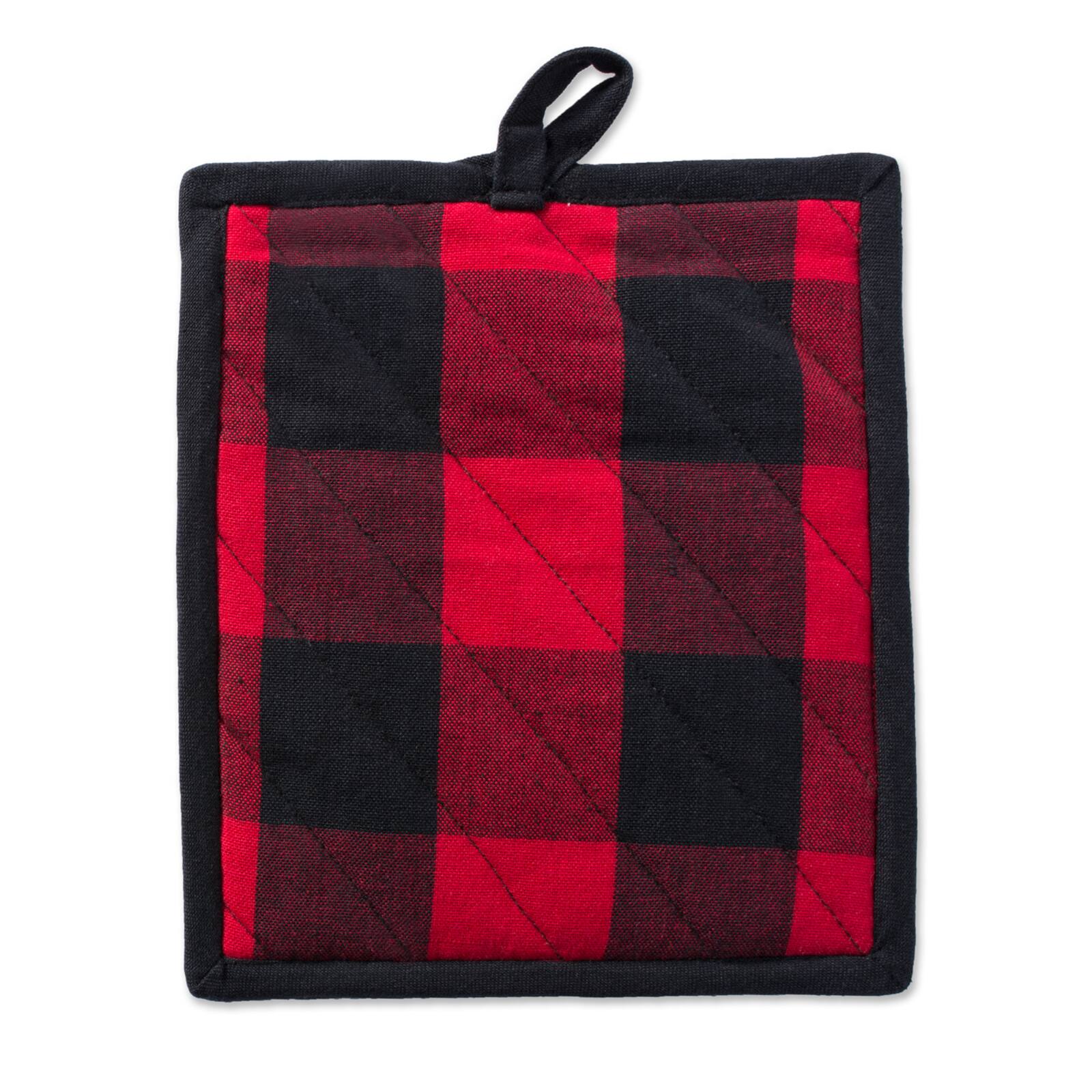 Red Buffalo Check Potholder &#x26; Dishtowel Kitchen Set
